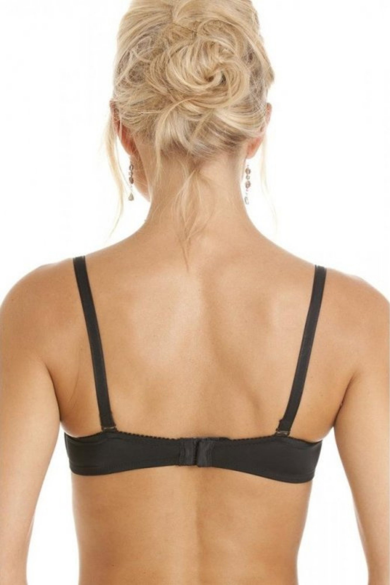 Black Camille Lingerie Black Bandeau Cup T-Shirt Multiway Bra, Image 2 of 4