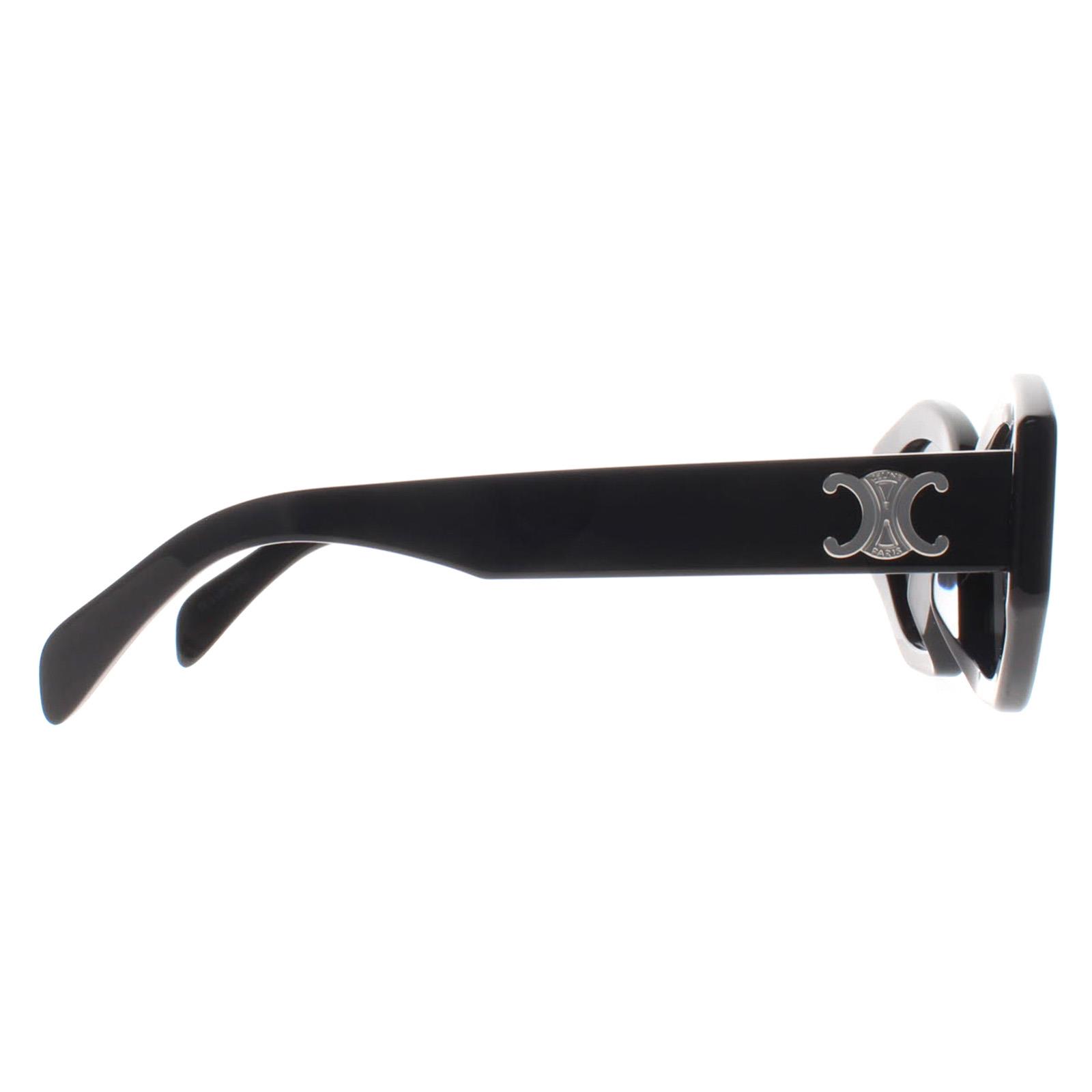 Black Cat Eye Shiny Black Smoke Grey Triomphe CL40238U, Image 4 of 4