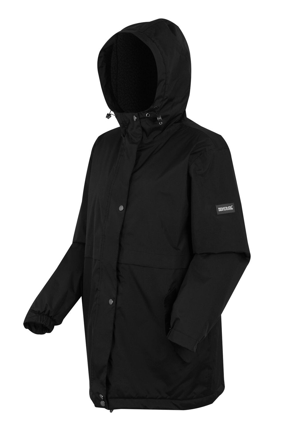 Black Brielly Insulated Waterproof Jacket, Image 3 of 5