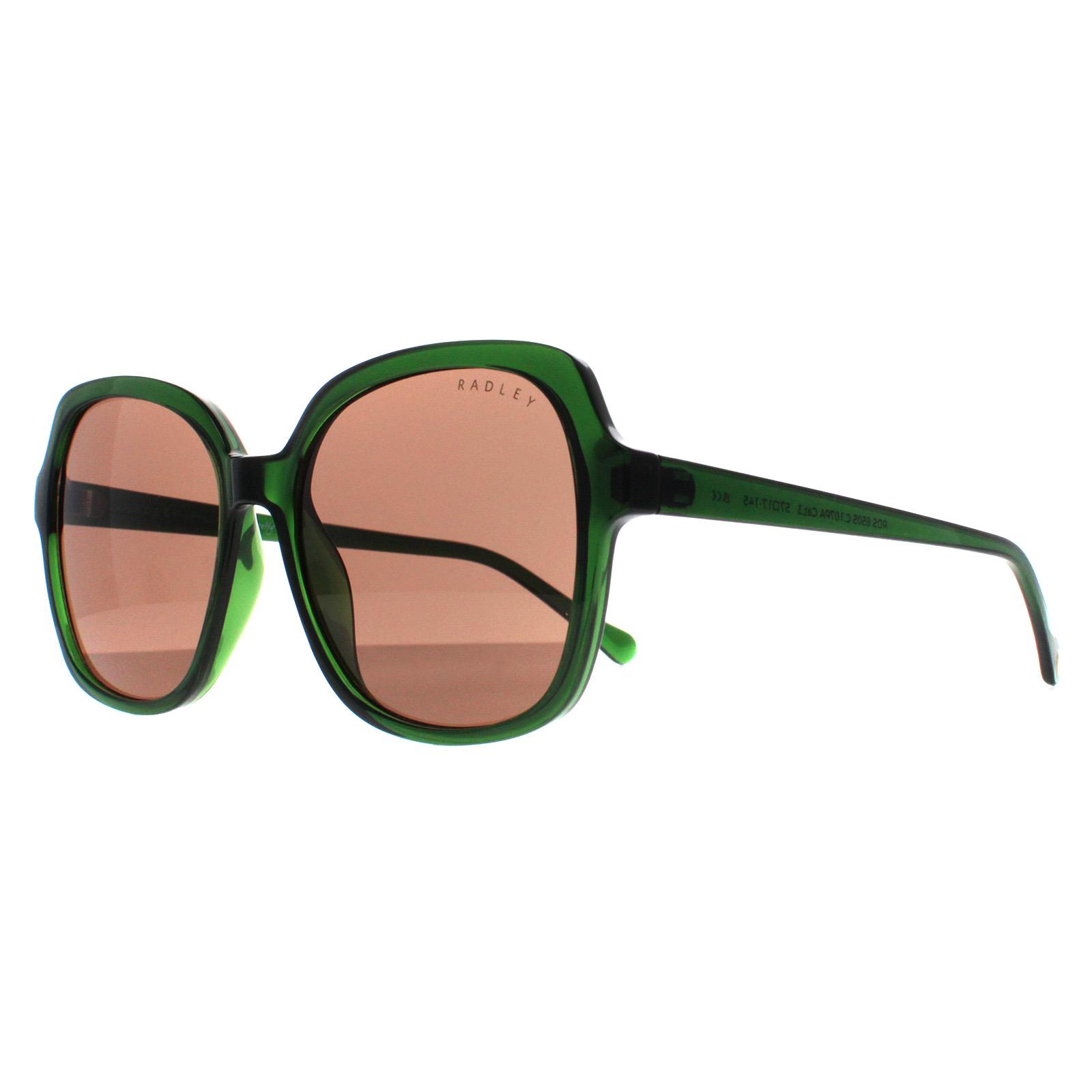 Green Radley Green Square Transparent Dark Green Brown Phoenix 6505, Image 2 of 4