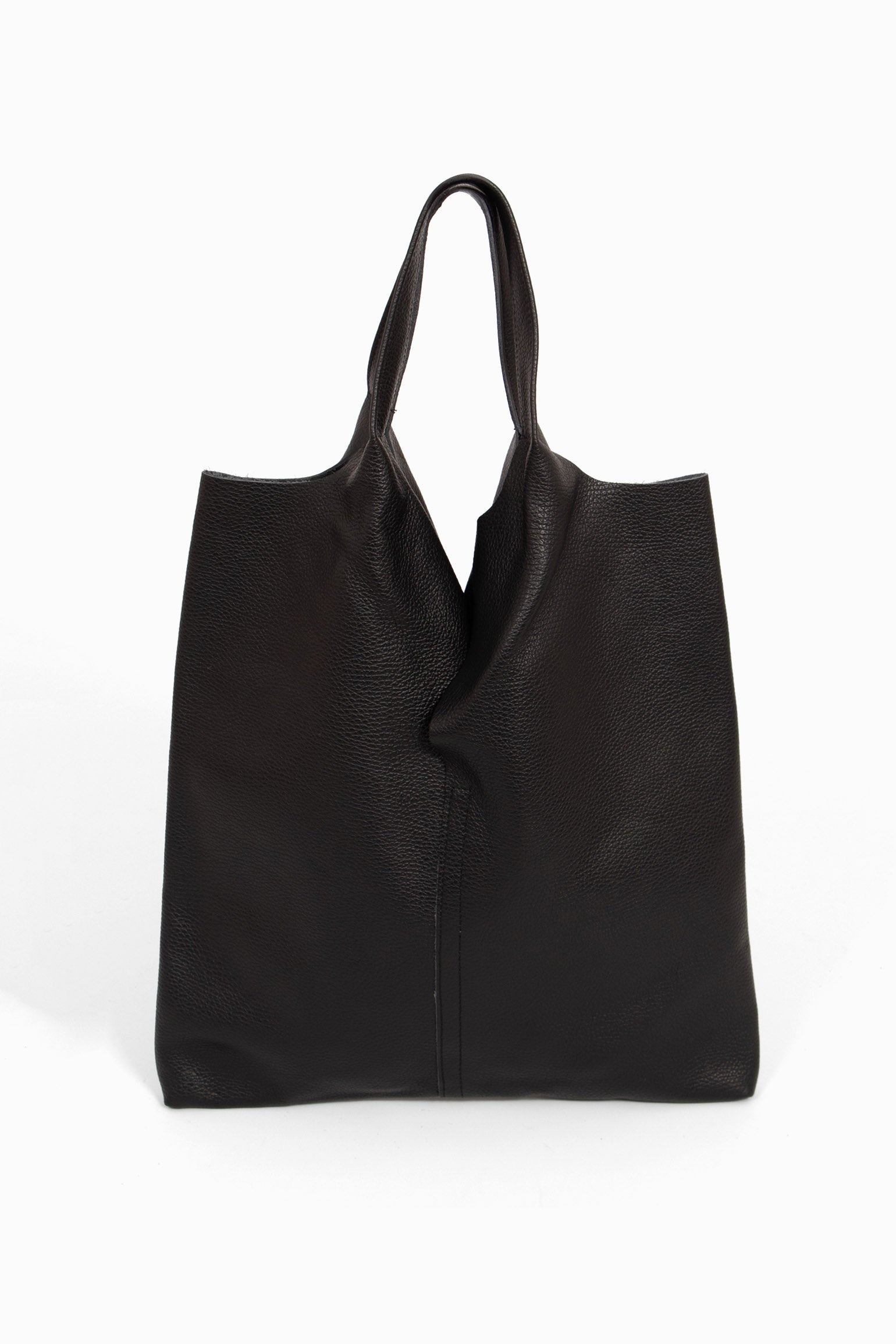 Black Italian Leather Shoulder Bag, Image 1 of 4