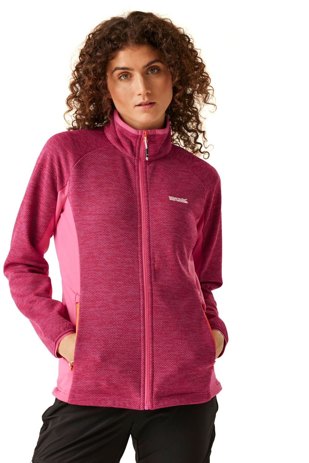 Pink Highton IV Full Zip Fleece Jacket, Image 4 of 5
