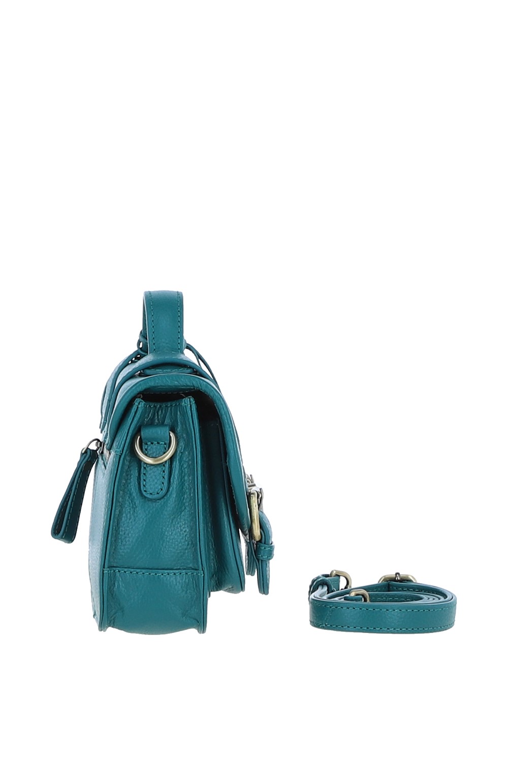 Green Ashwood Leather Green Stylish Real Leather Medium Satchel Bag, Image 4 of 4