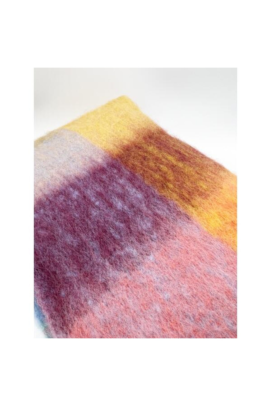 Multi Bright Checked Print Scarf, Image 2 of 4