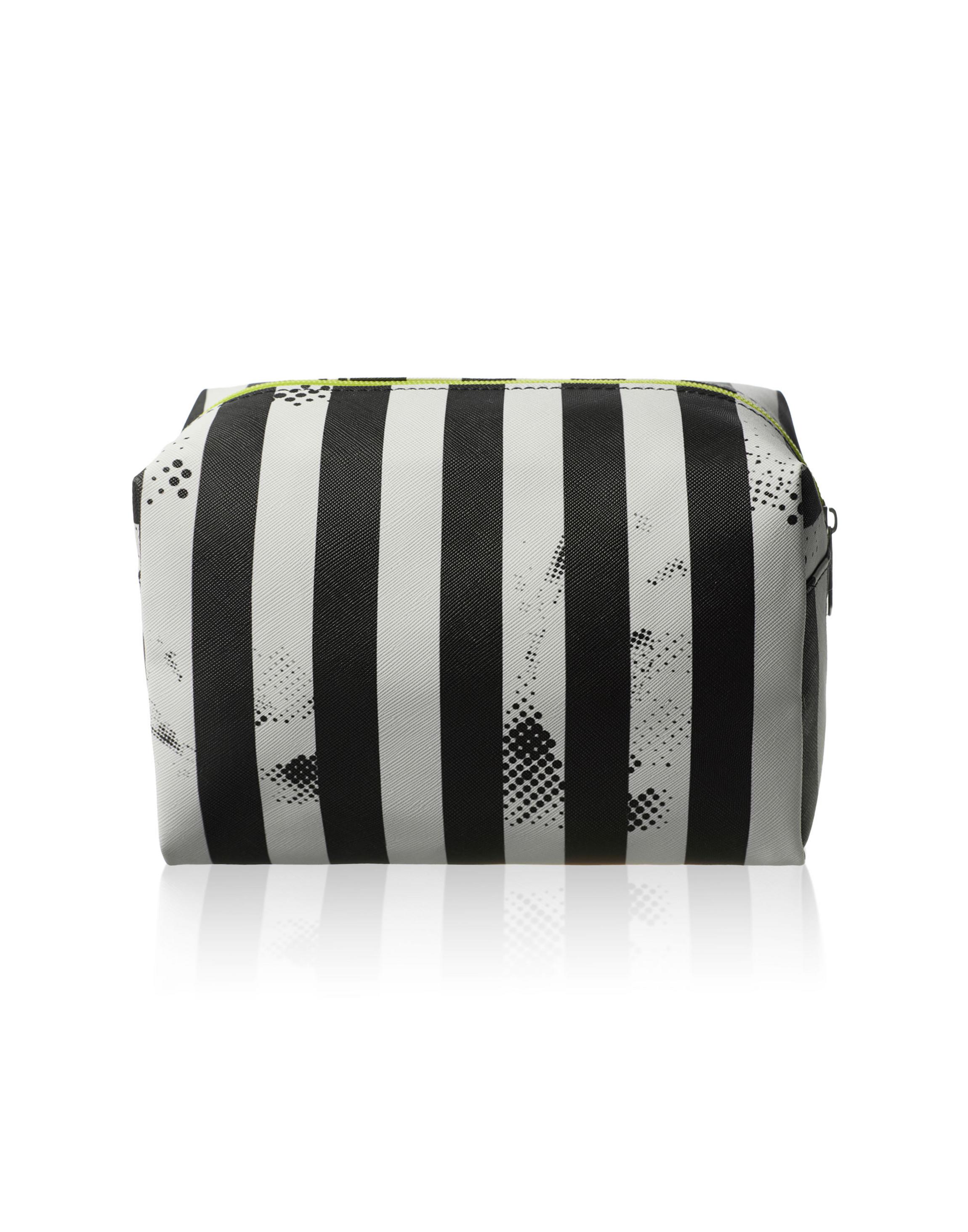 Multi Beetlejuice Stripey Logo One Makeup Bag, Image 2 of 6