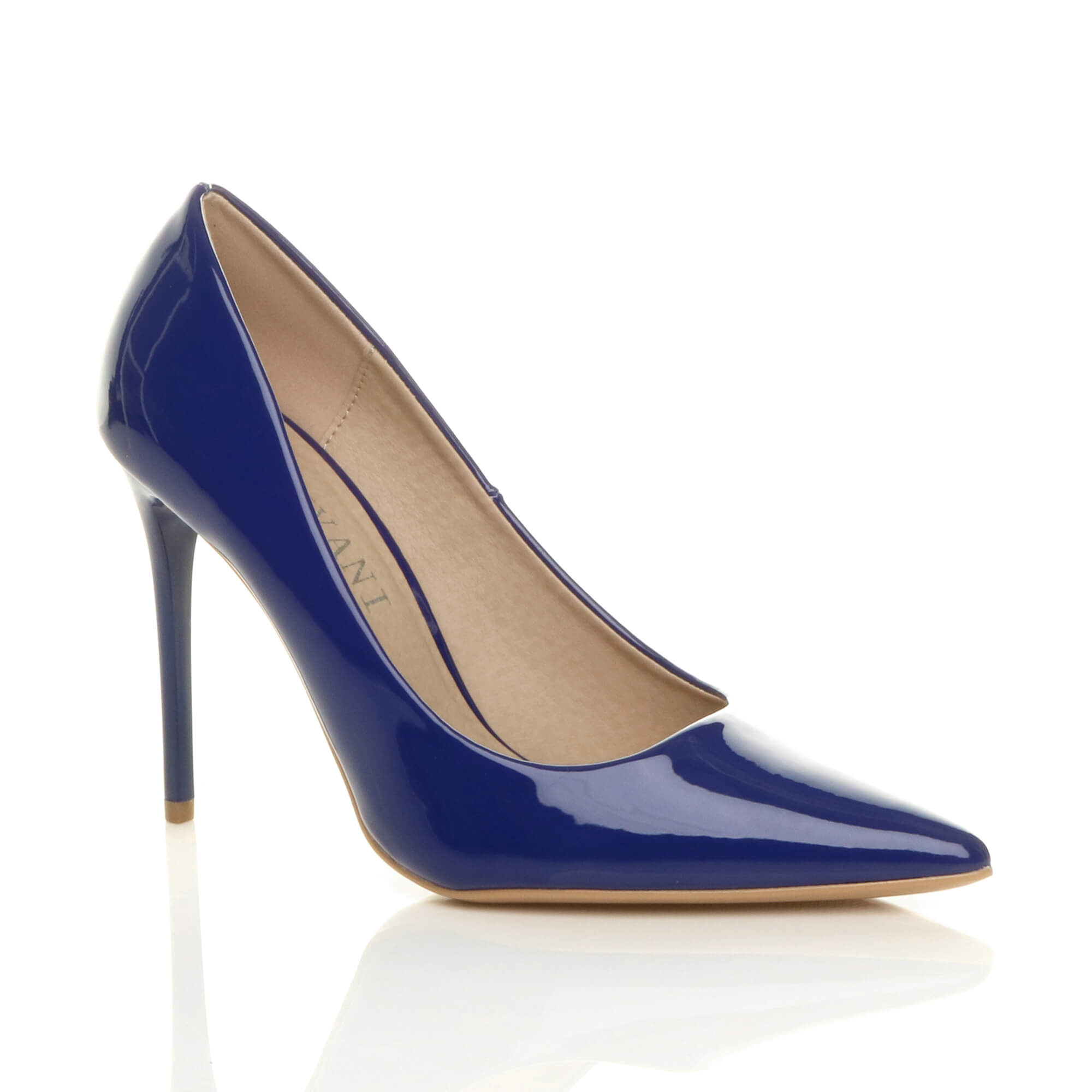 Black High Heel Stiletto Pointed Toe Court Shoes