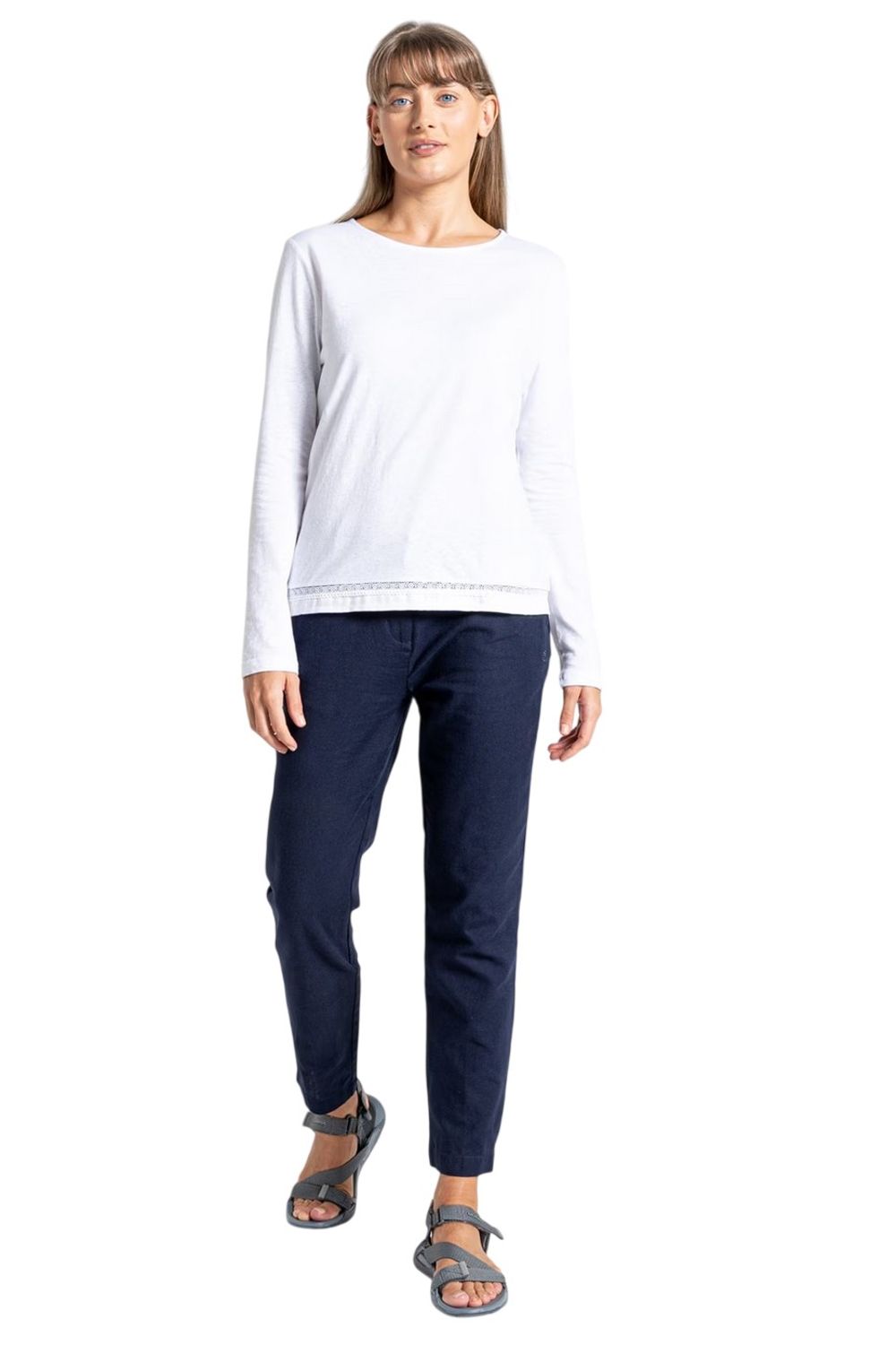 Navy Blue Orisia Chinos, Image 4 of 4