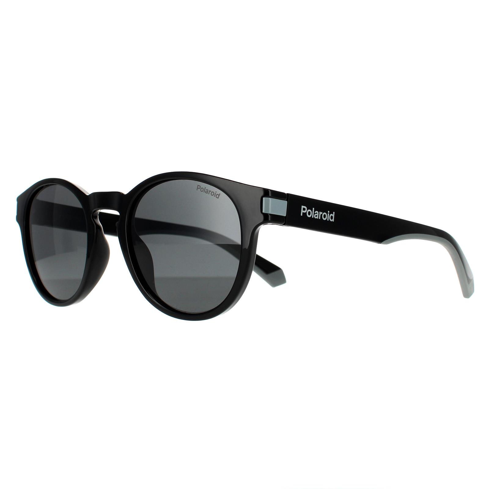 Black Polaroid Black Round Black Grey Polarized, Image 2 of 4