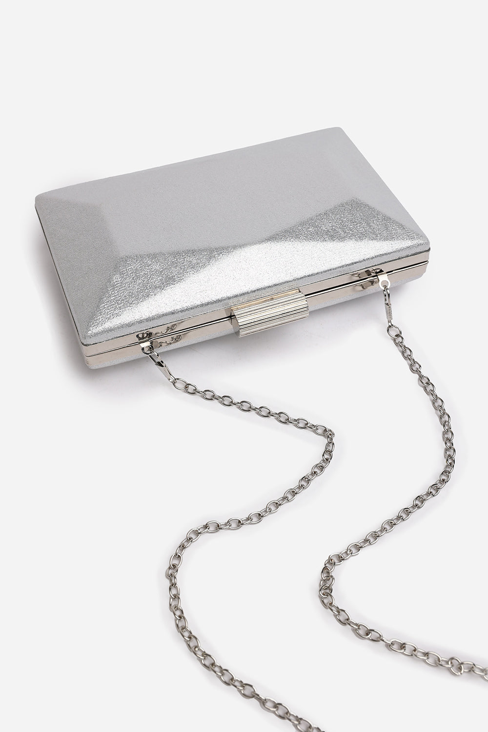 Silver Oceane Embellished Evening Clutch, Image 5 of 7