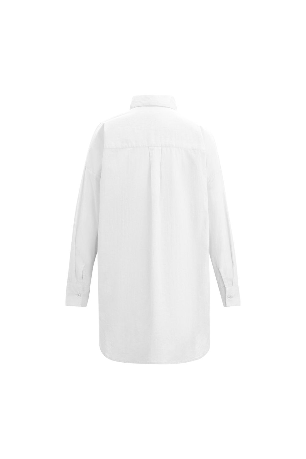 White Prena Cover Up Plain Beach Shirt, Image 3 of 5