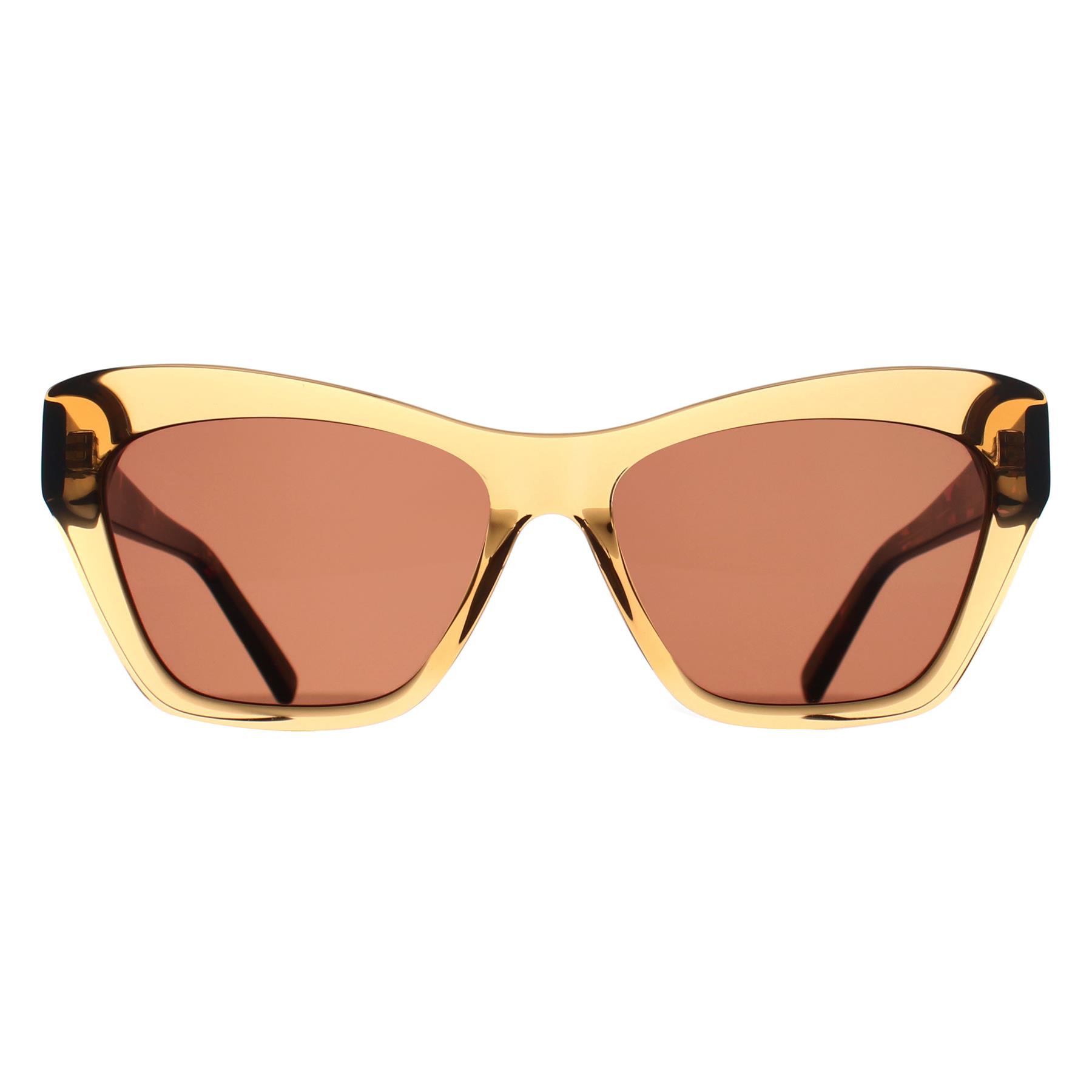 Brown DKNY Brown Cat Eye Crystal Amber Brown DK535S, Image 1 of 3