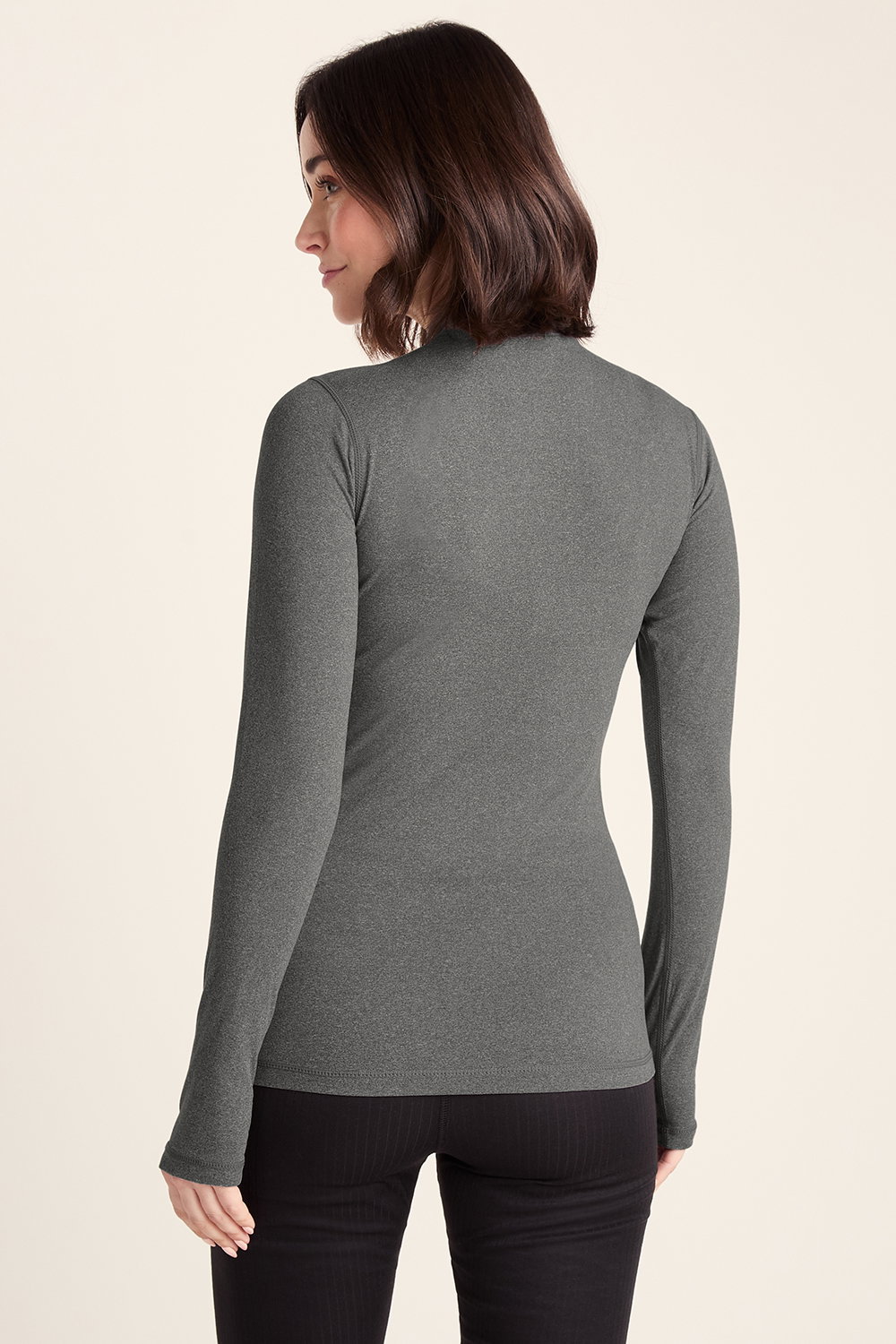 Grey Snowdon Thermal Base Layer Quarter Zip, Image 2 of 4