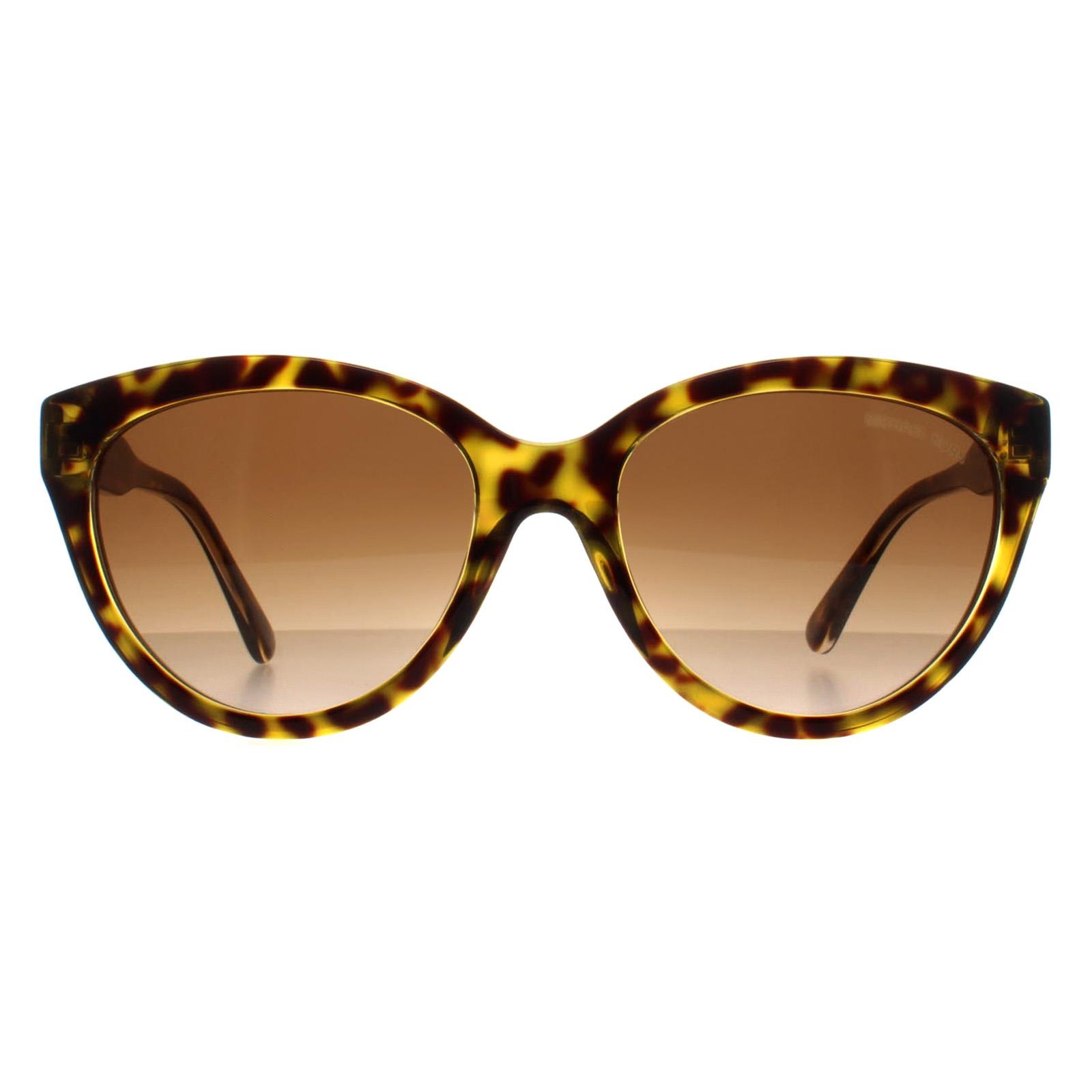 Brown Michael Kors Brown Cat Eye Dark Tortoise on Clear Brown Gradient MK2158, Image 1 of 4