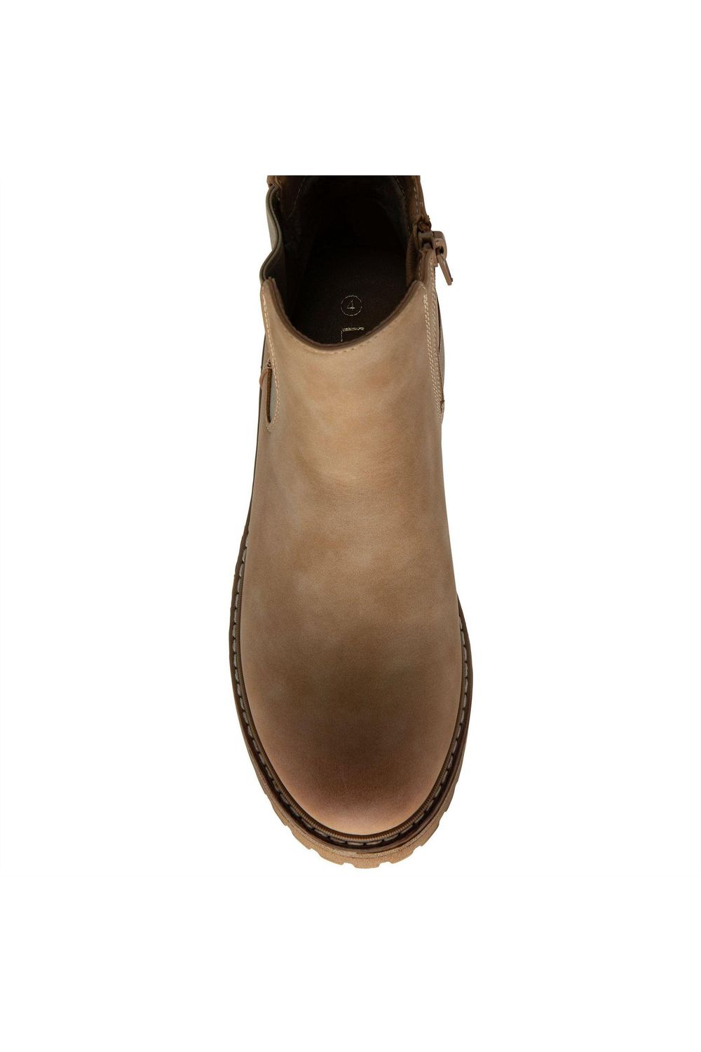 Taupe Lottie Block Heel Chelsea Boots, Image 4 of 4