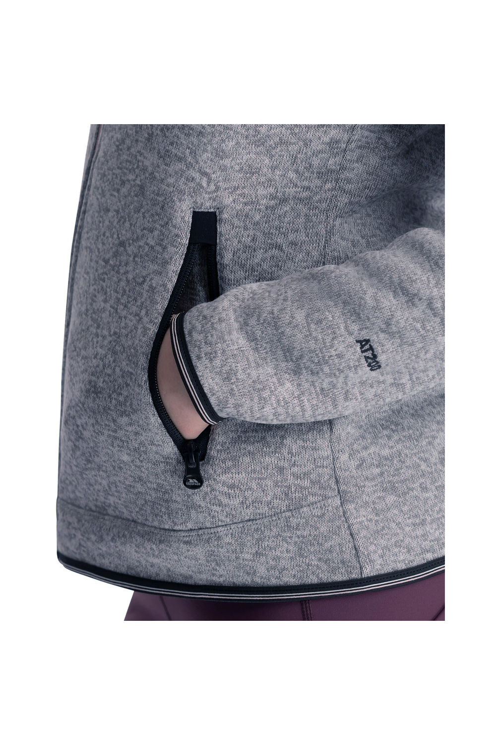 Grey Toddy AT200 Fleece Jacket, Image 4 of 4