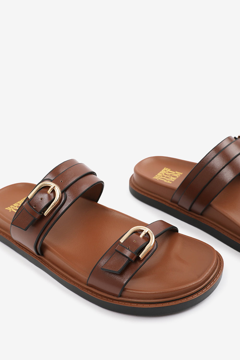 'Abril' Flatform Sandal Double Buckle Strap, Image 4 of 5