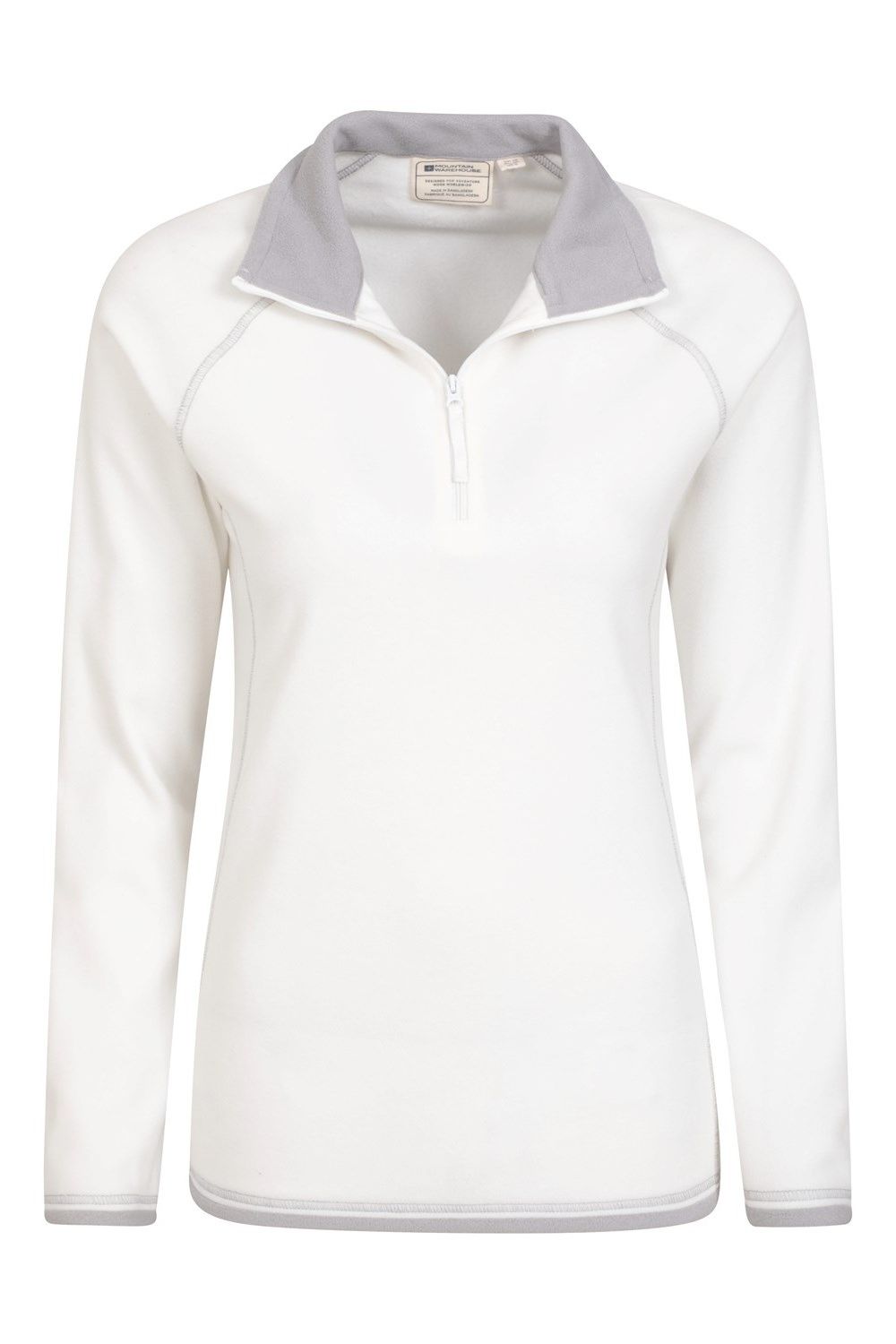 Beige Montana Half Zip Fleece Top, Image 3 of 5