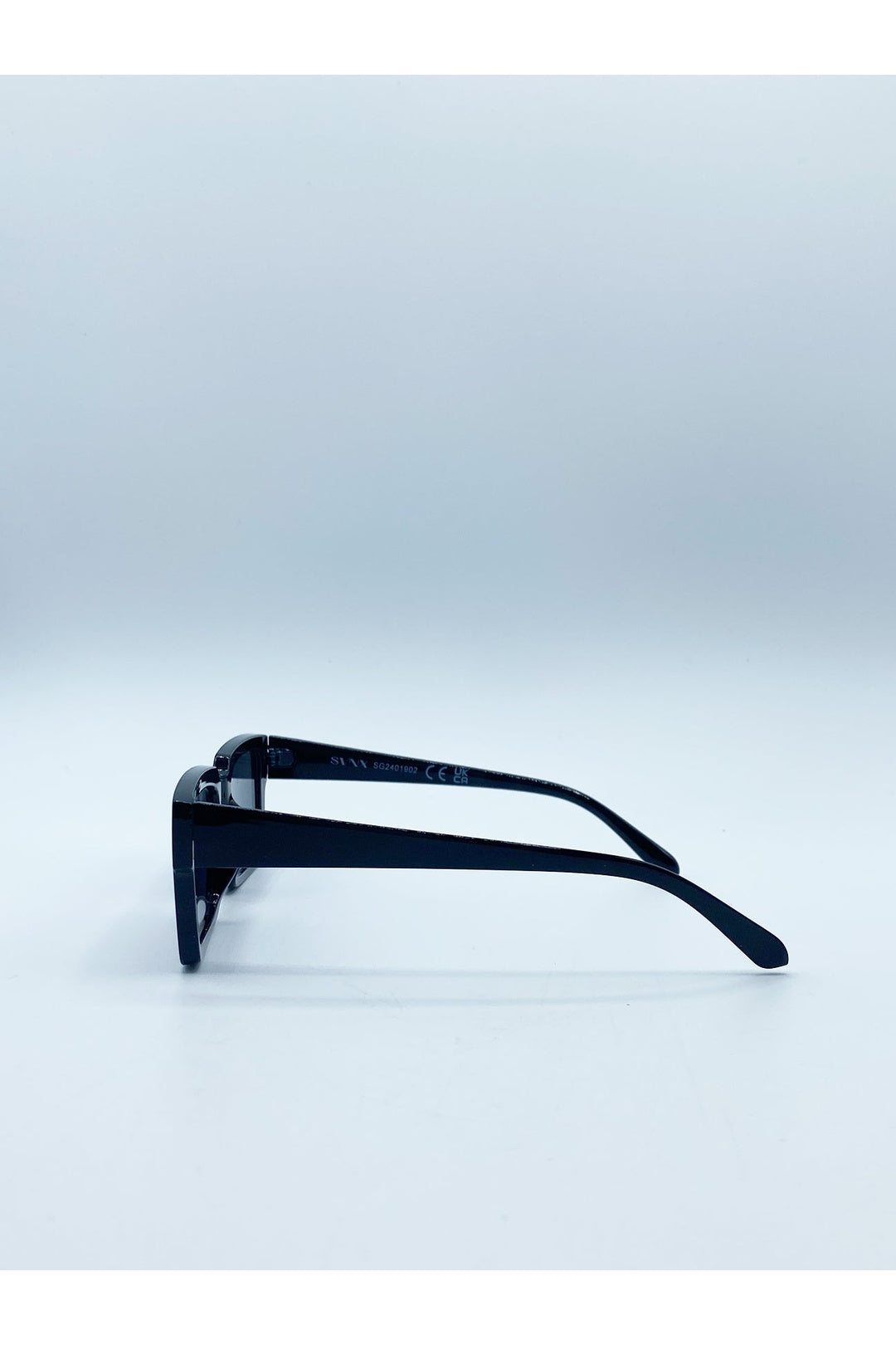 Black Square Frame Sunglasses, Image 5 of 6