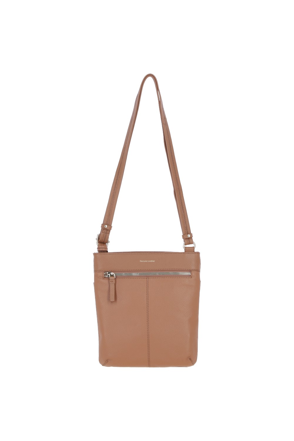 Camel Ashwood Leather Camel 'Five CB' Real Leather Cross Body Bag, Image 4 of 5