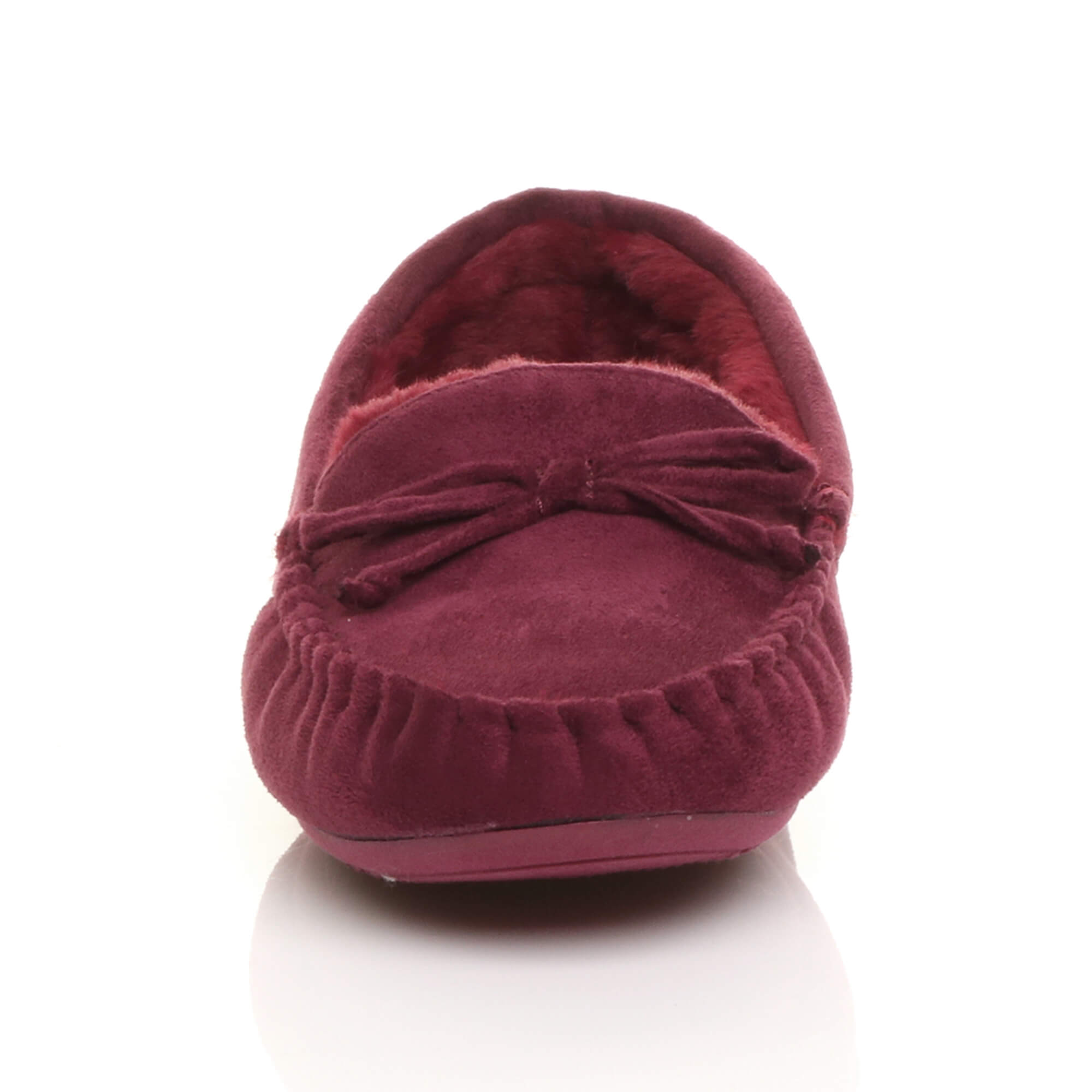 Burgundy Boat Shoes Moccasins Slippers, Image 6 of 6