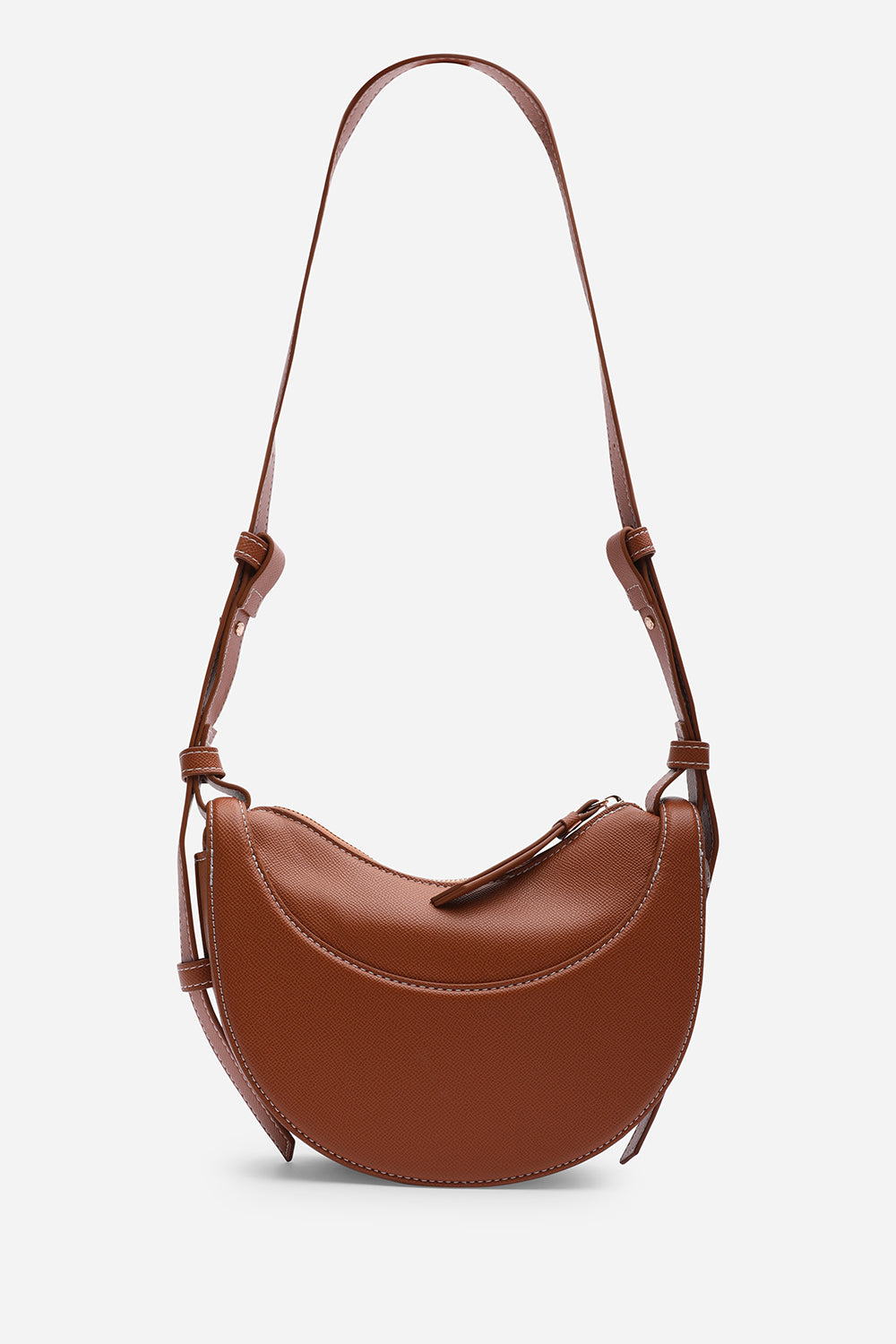 Tan Envie Crescent Faux Leather Shoulder Bag, Image 1 of 6