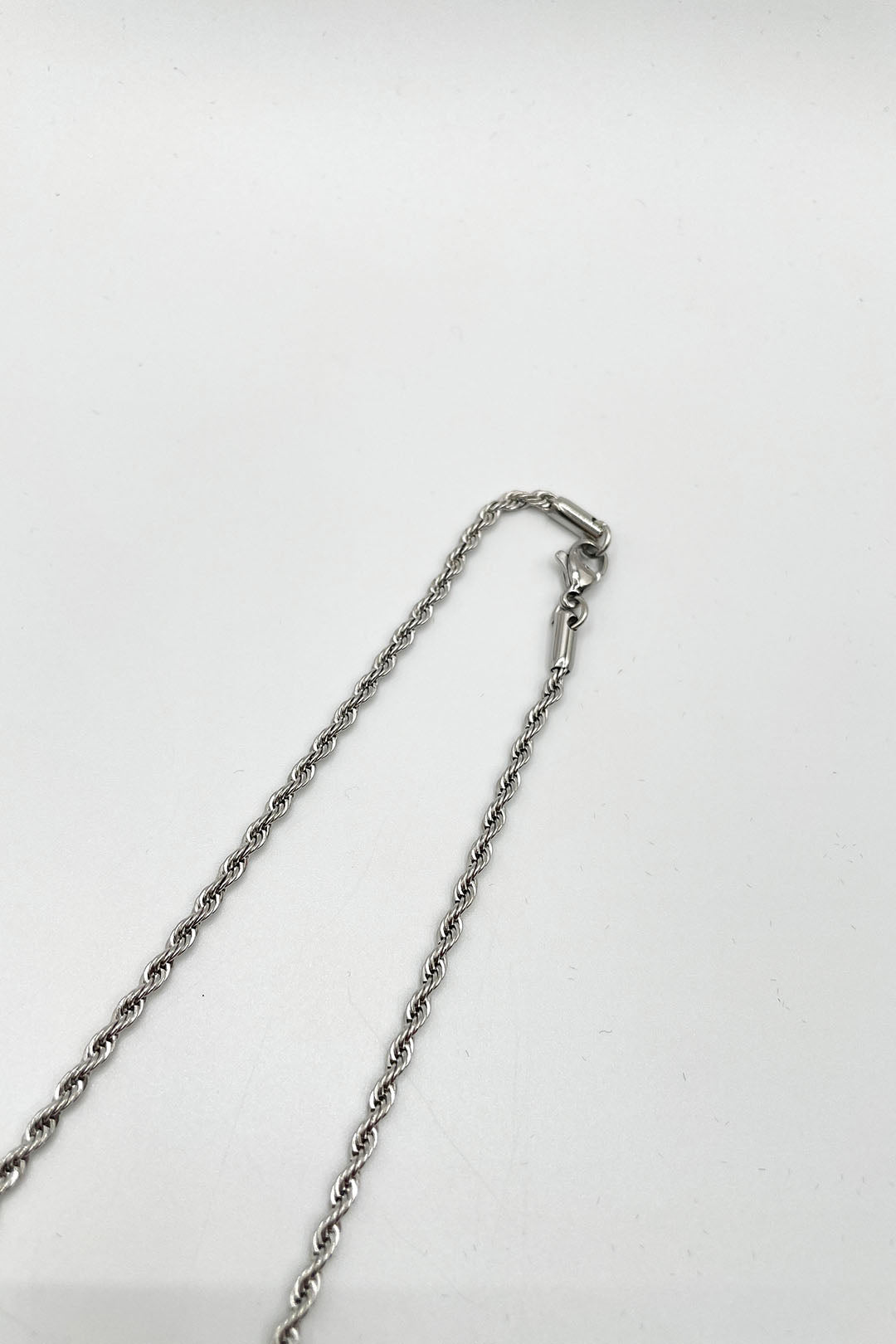 Silver Rope Chain Necklace & Bracelet Set, Image 6 of 6