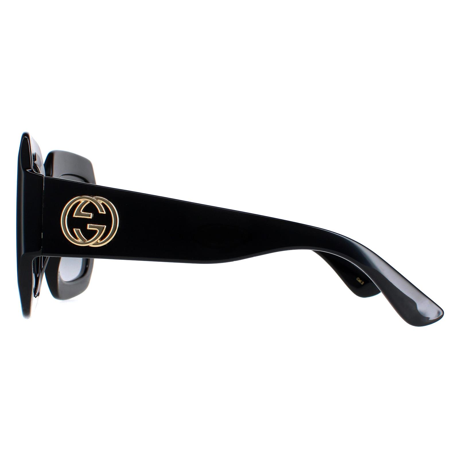 Black Gucci Black Square Black Grey GG0053SN, Image 3 of 6