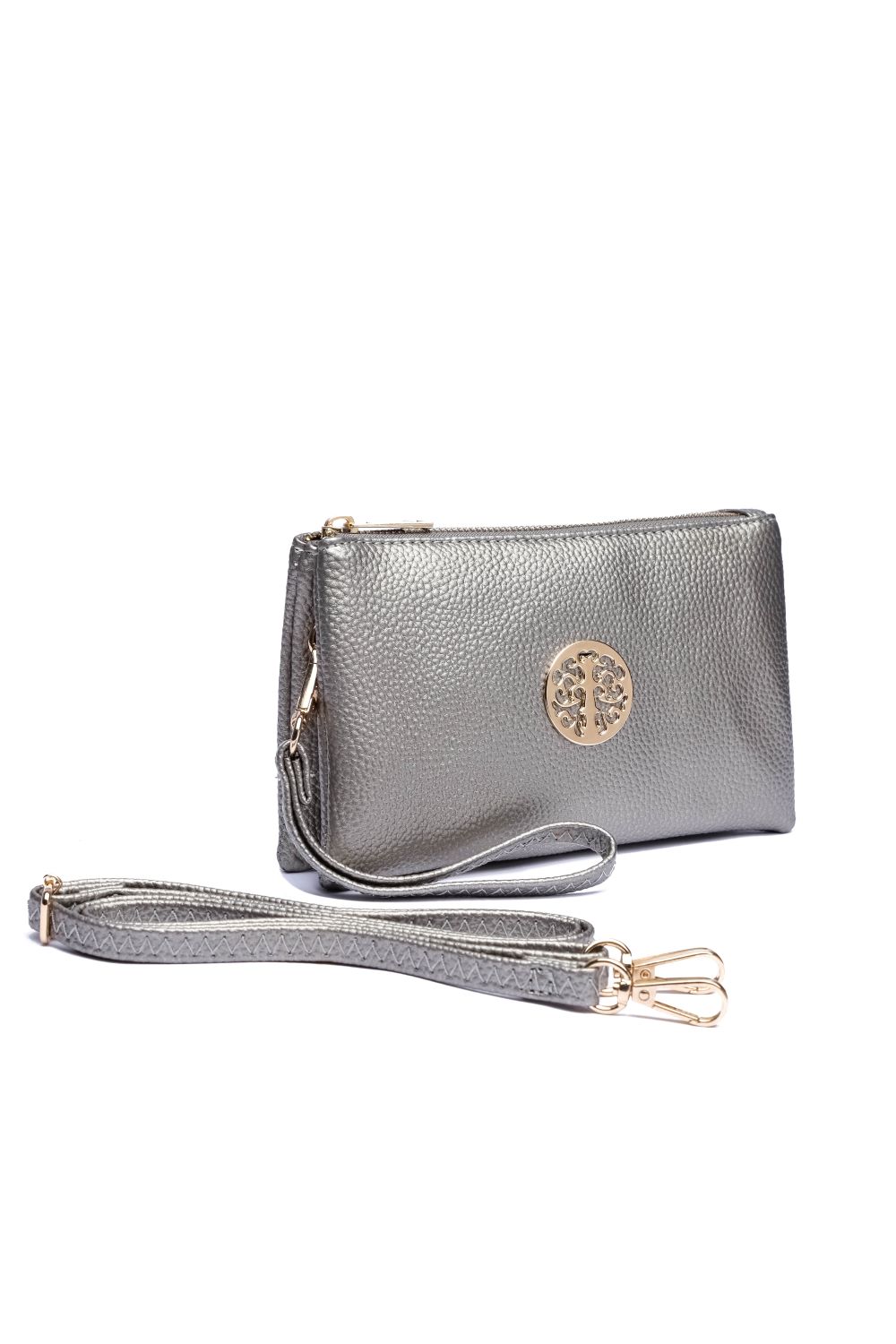 Silver Clutch Purse Party Bag, Image 1 of 2