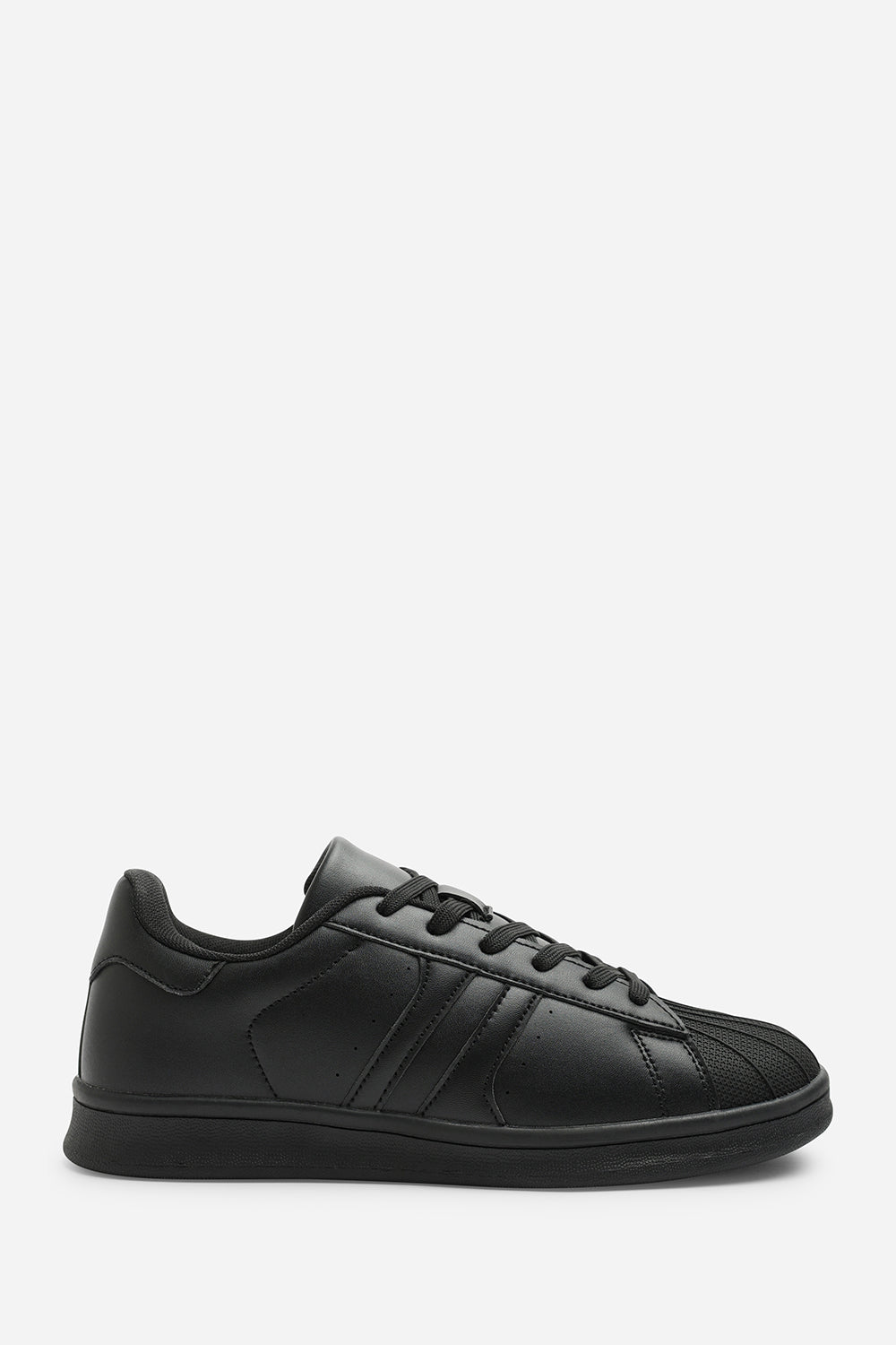 Black Yamileth Stripe Panel Detailed Trainer, Image 2 of 6