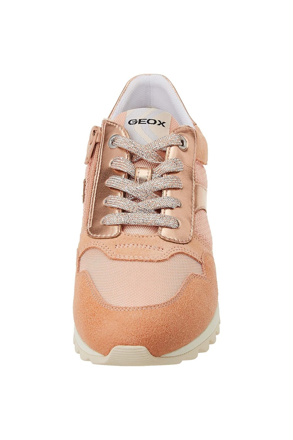 Peach Tabelya Leather Trainers, Image 6 of 6