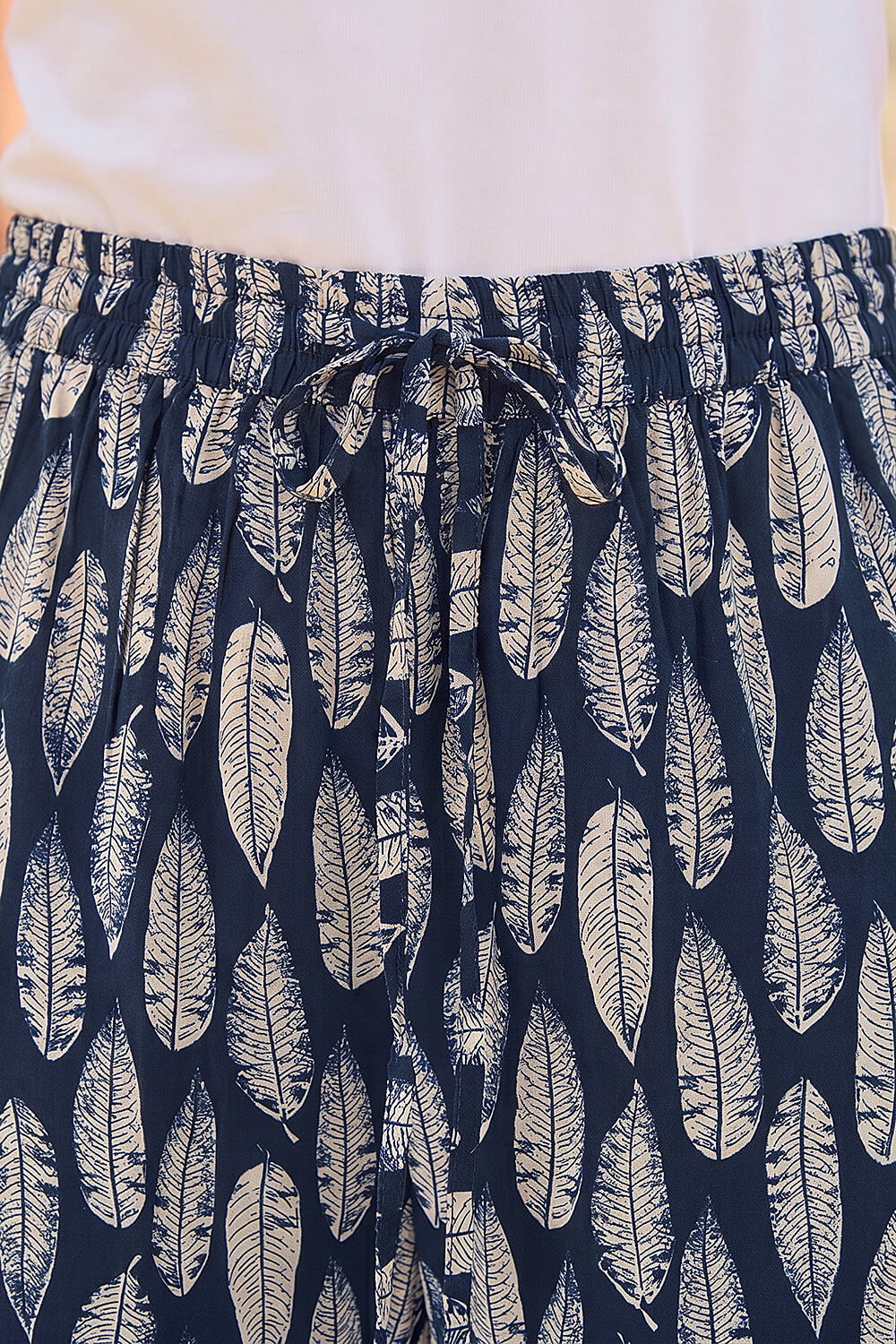 Leaf Print Culotte Trouser, Image 5 of 4