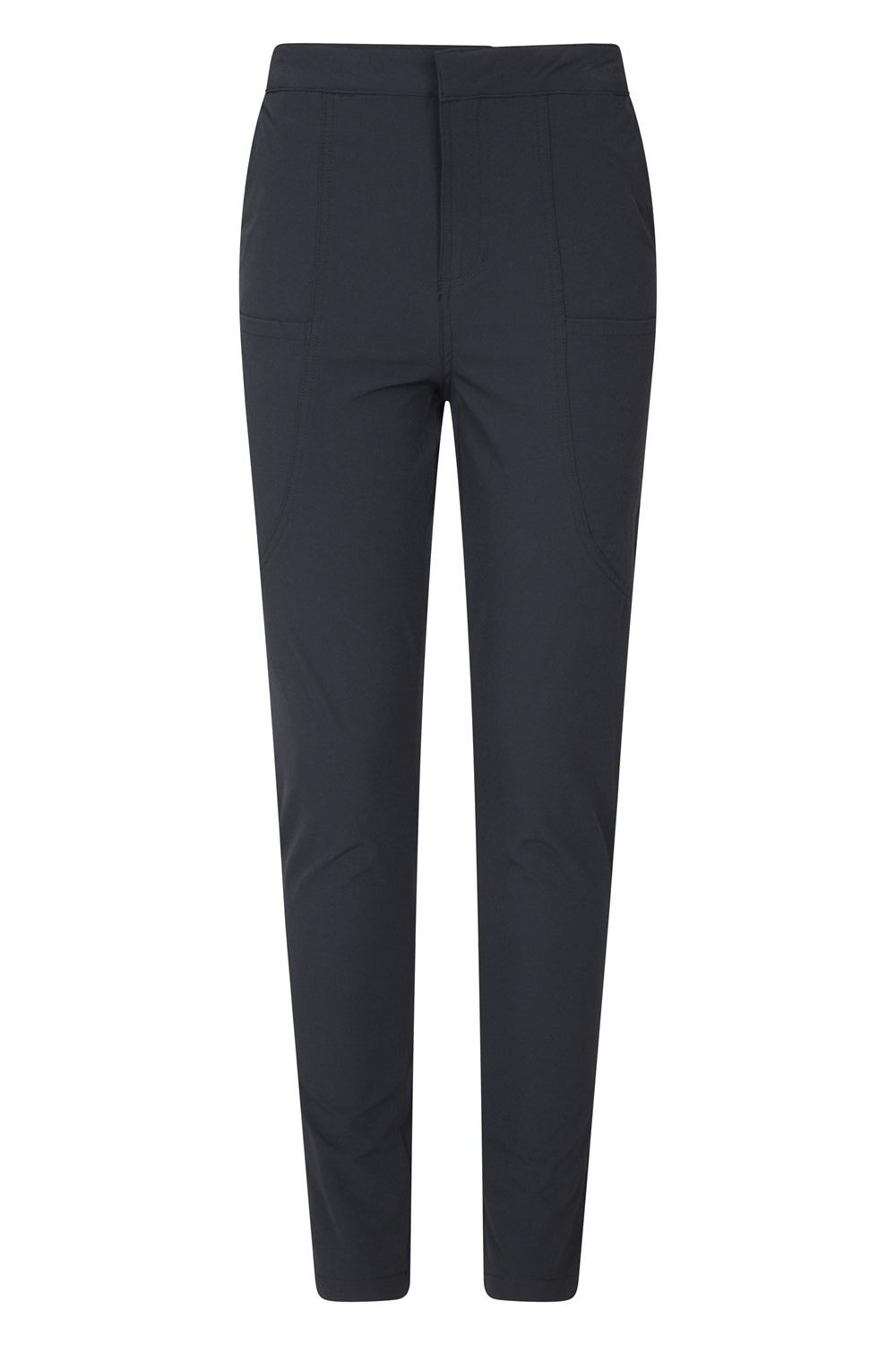 Black Regular Kesugi Stretch Slim Trousers, Image 1 of 5