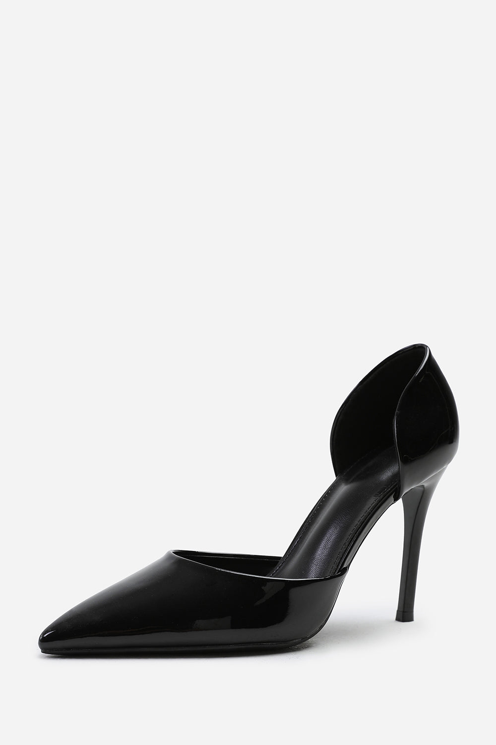 Black 'Aspen' Pointed Toe Stiletto High Heels, Image 2 of 4