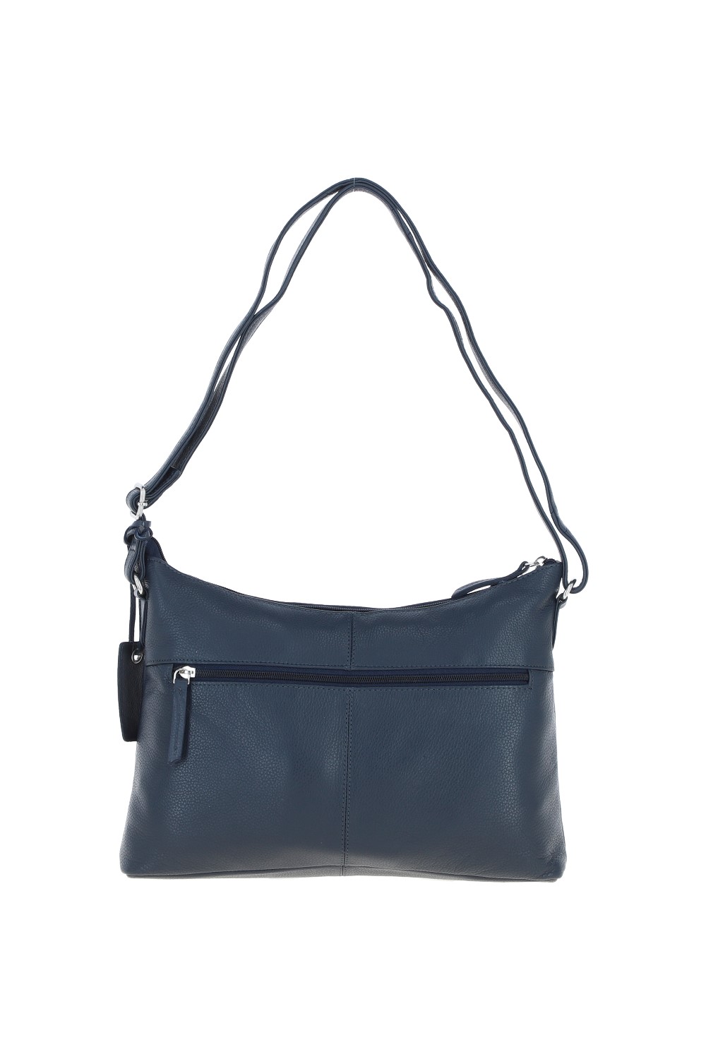 Navy 'Milano' Real Leather Essentials Crossbody Bag, Image 3 of 3