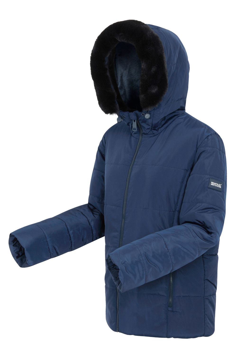Navy Regatta Navy Winnie Quilted Jacket, Image 3 of 4