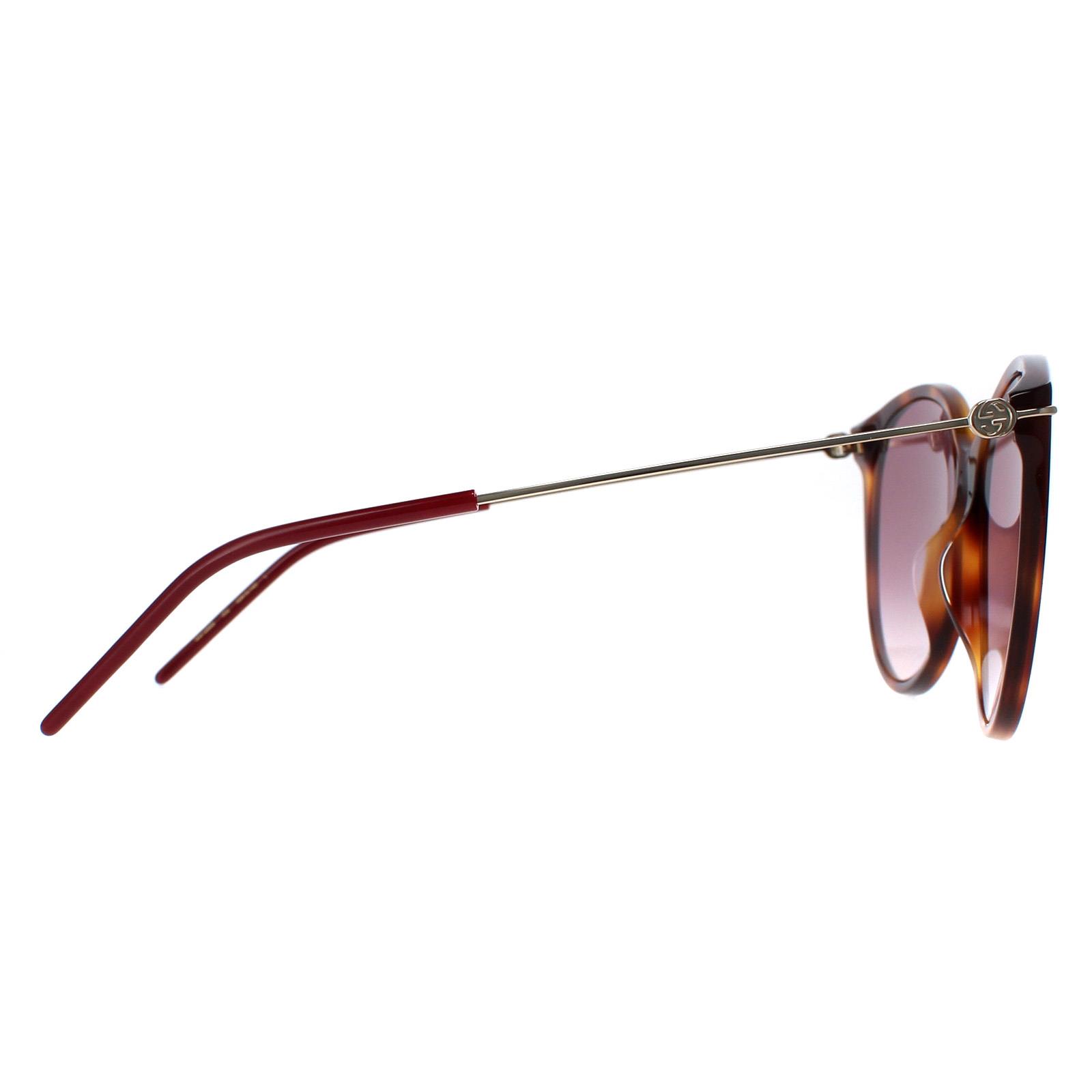 Brown Cat Eye Havana Gold Red Gradient GG1268S, Image 4 of 6