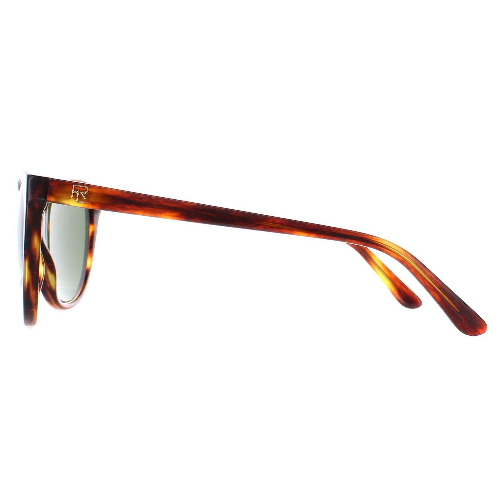 Brown Cat Eye Shiny Striped Havana Bottle Green RL8186, Image 3 of 4