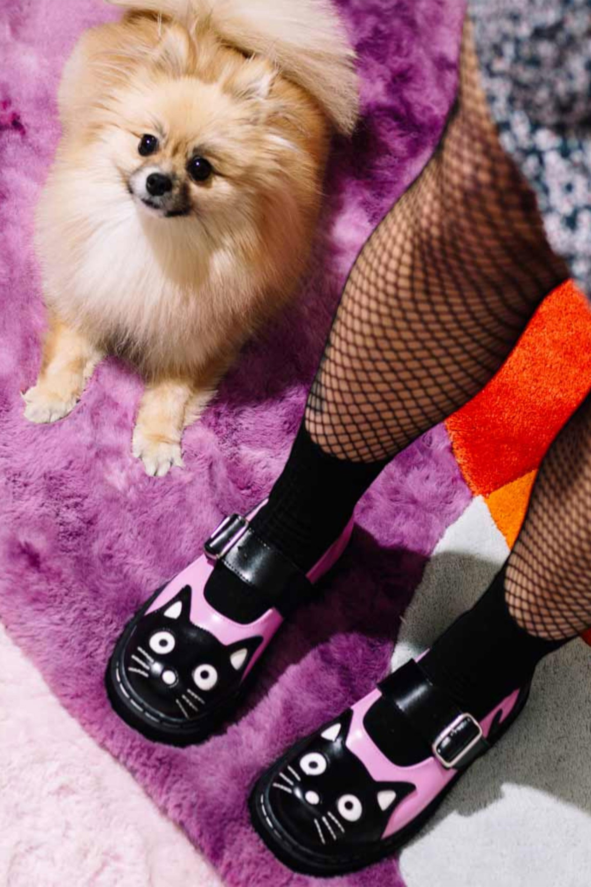 Pink TUK Footwear Pink Mary Jane Leather Goth Shoes - T2344, Image 7 of 7