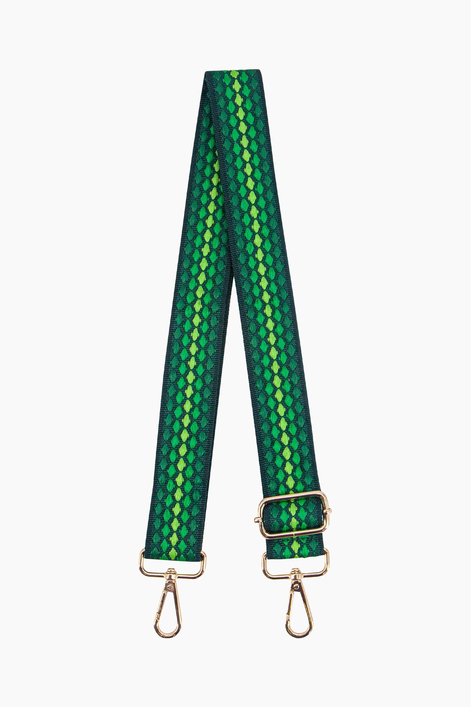 Green Spotted Woven Wide Bag Strap, Image 1 of 4