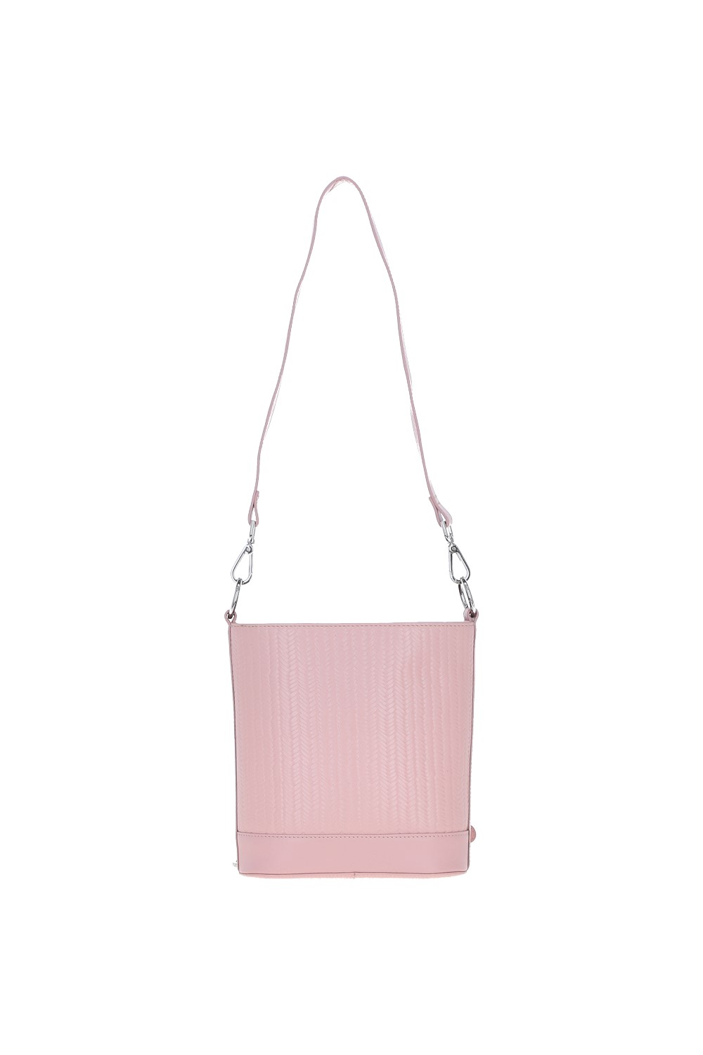 Pink Ashwood Leather Pink Elegant Crossbody Bucket Bag, Image 5 of 6