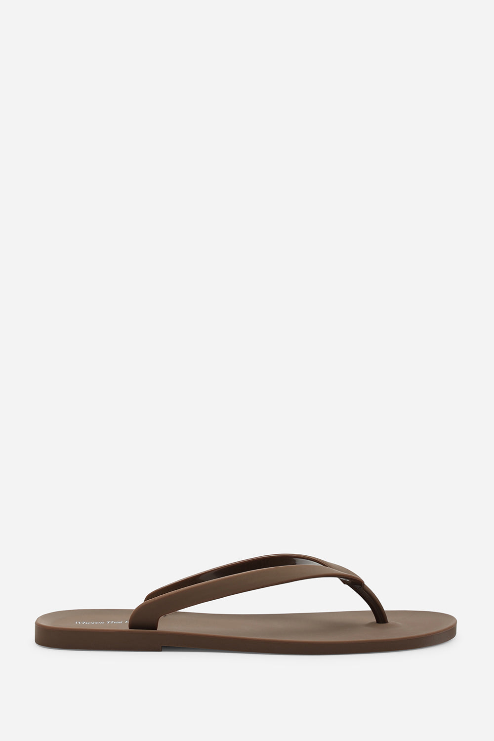 Chocolate Kailany Jelly Thong Flip Flop Sandals, Image 5 of 6