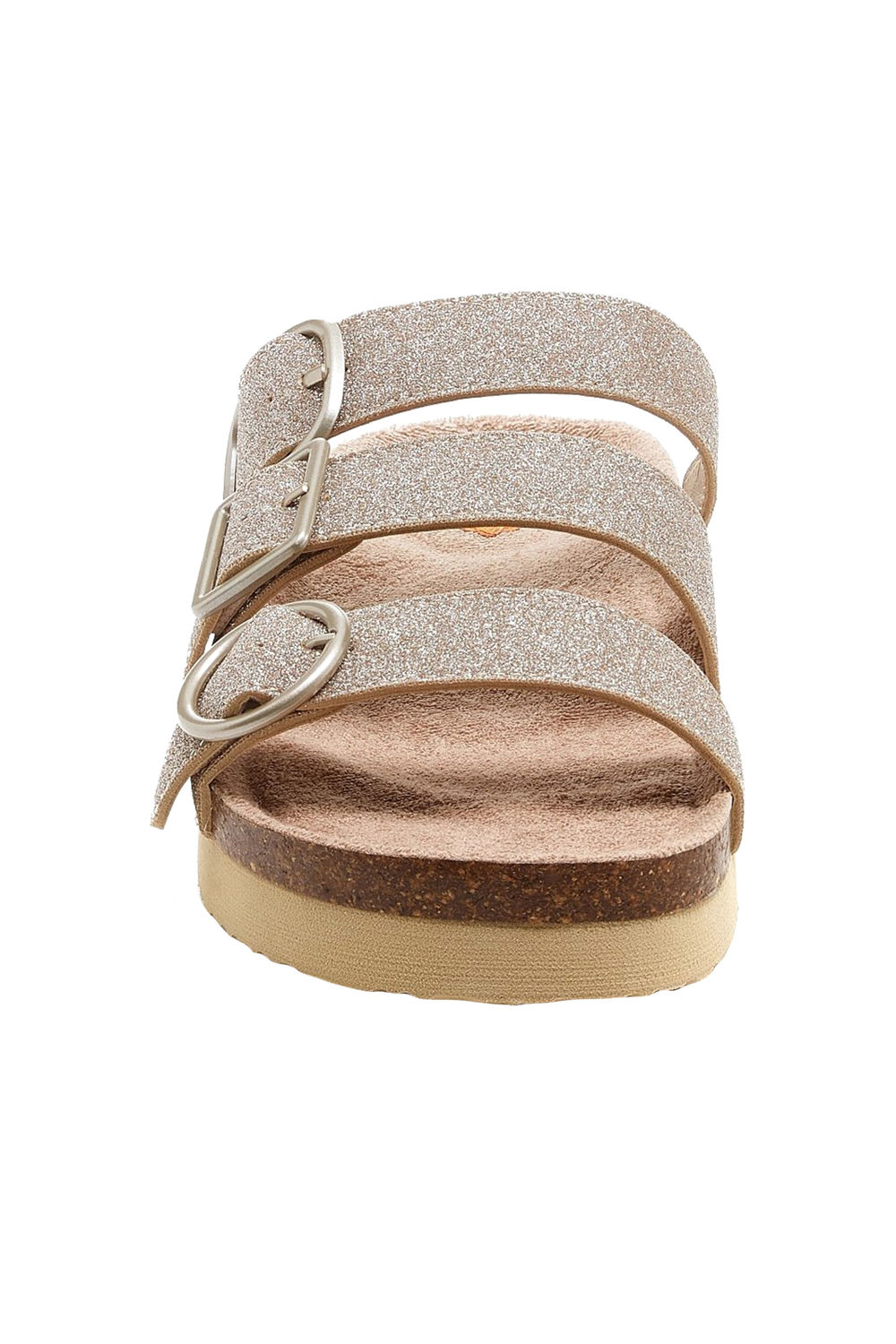 Gold Astor Glenn Glitter Sandals, Image 3 of 3