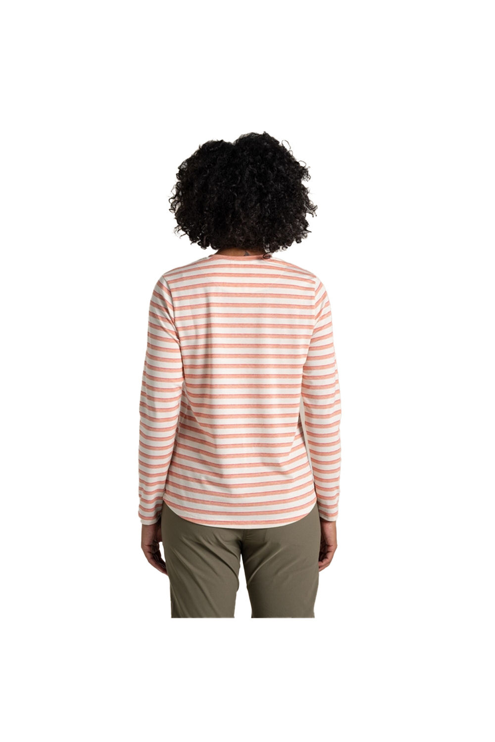 Terracotta Akona Striped Nosilife Long Sleeved TShirt, Image 3 of 4
