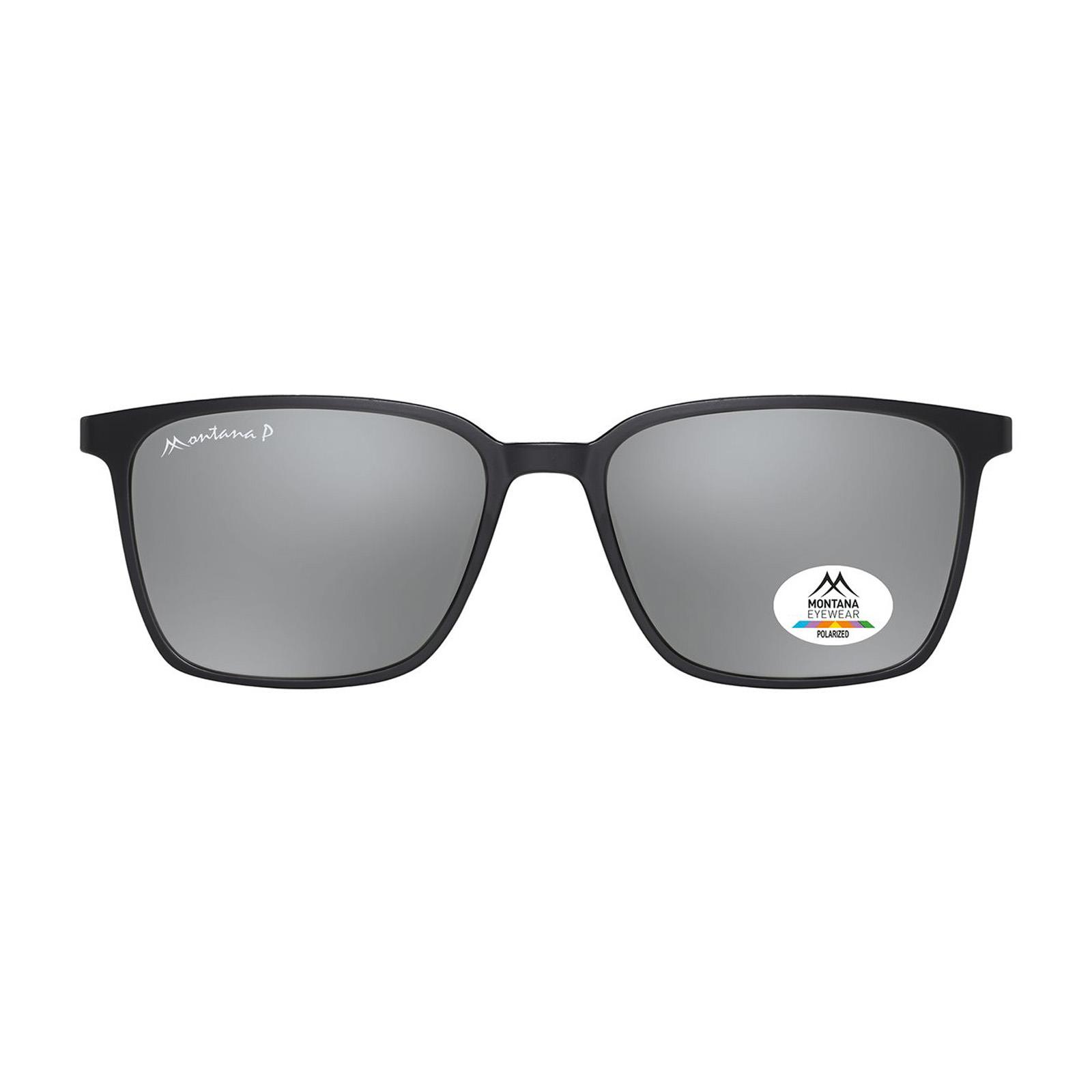 Black Montana Black Square Matte Black Silver Mirror Polarized MP186, Image 1 of 3