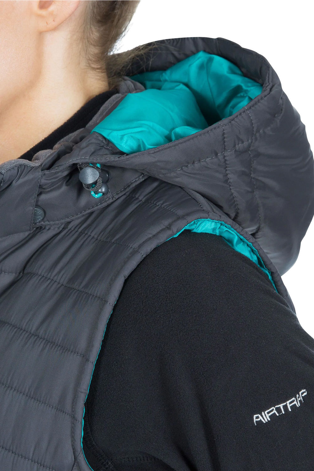 Charcoal Aretha Casual Gilet, Image 3 of 5
