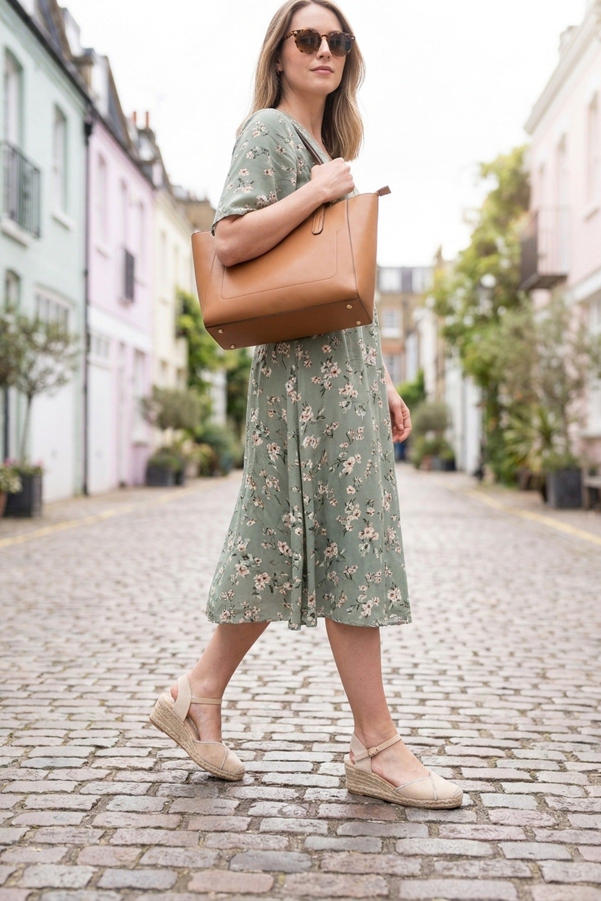 Beige Constance Faux Suede Closed Toe Espadrille, Image 5 of 5