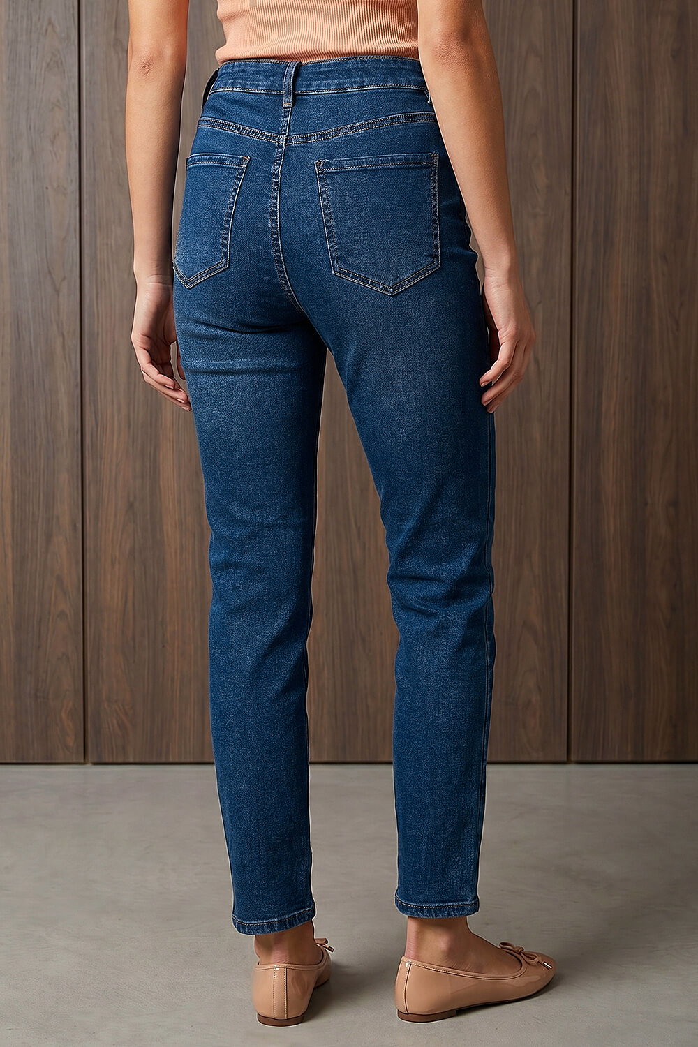 Denim Slim Leg Stretch Jeans, Image 4 of 4