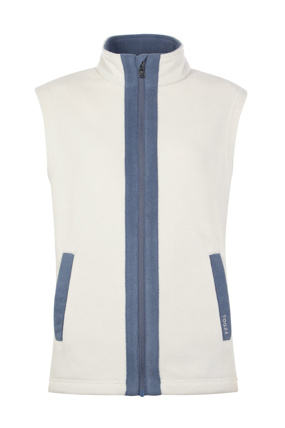 Cream Arrad Relaxed Fit Microfleece Gilet, Image 5 of 5