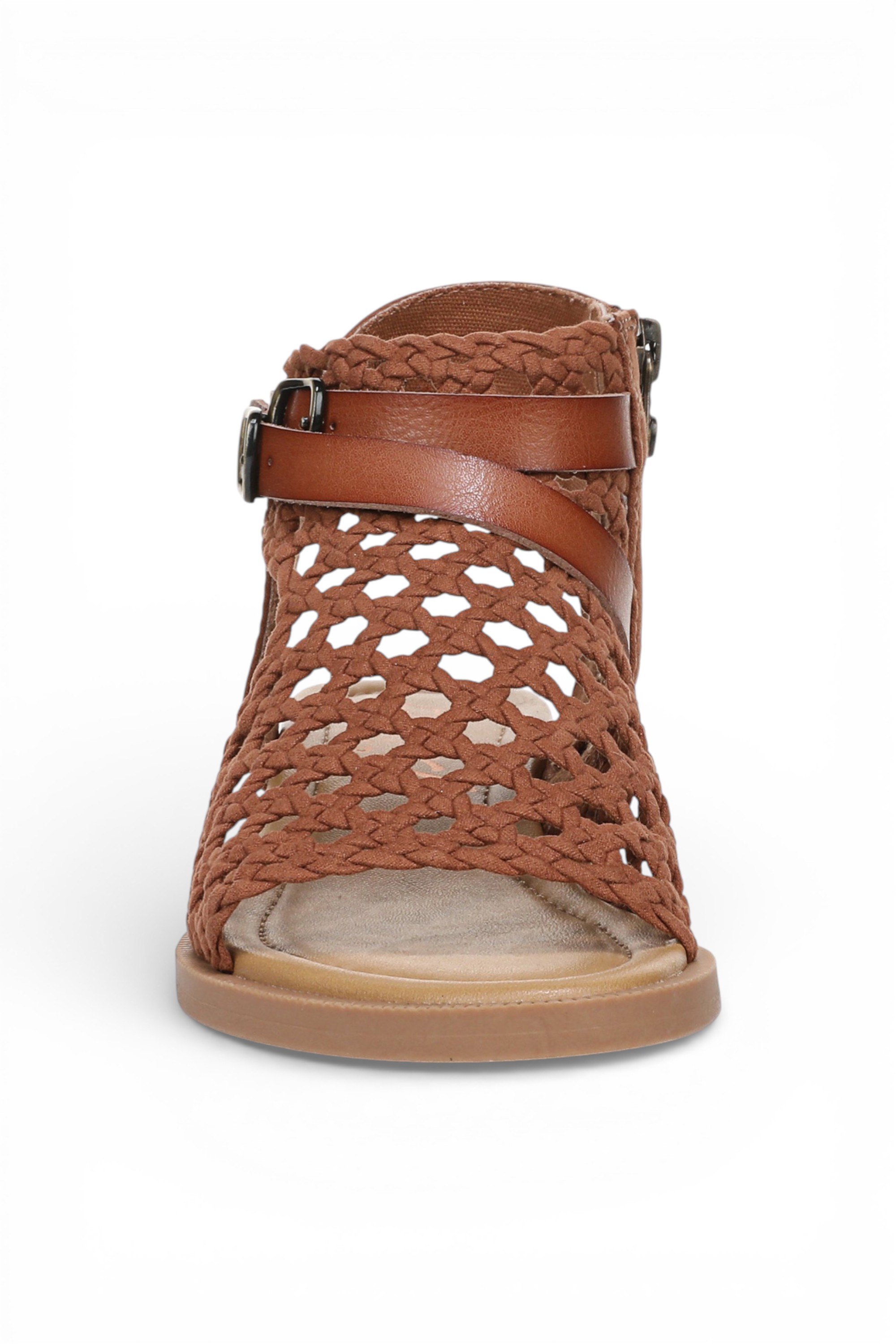 Brown Blowfish Malibu Brown Womens "Anuella" Weave Micro Wedge Sandals, Image 4 of 6
