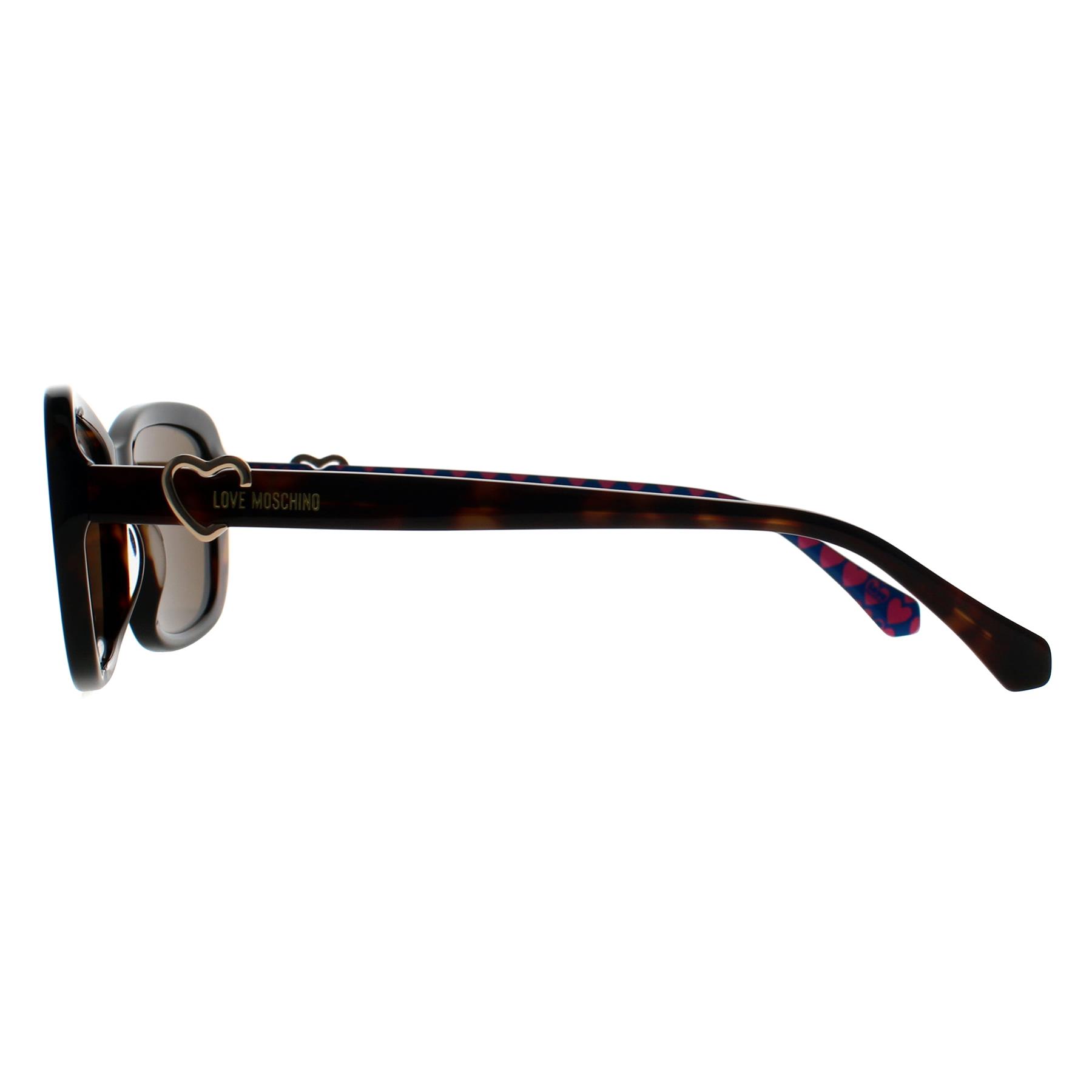 Brown Moschino Brown Rectangle Havana Brown MOL060/S, Image 3 of 3